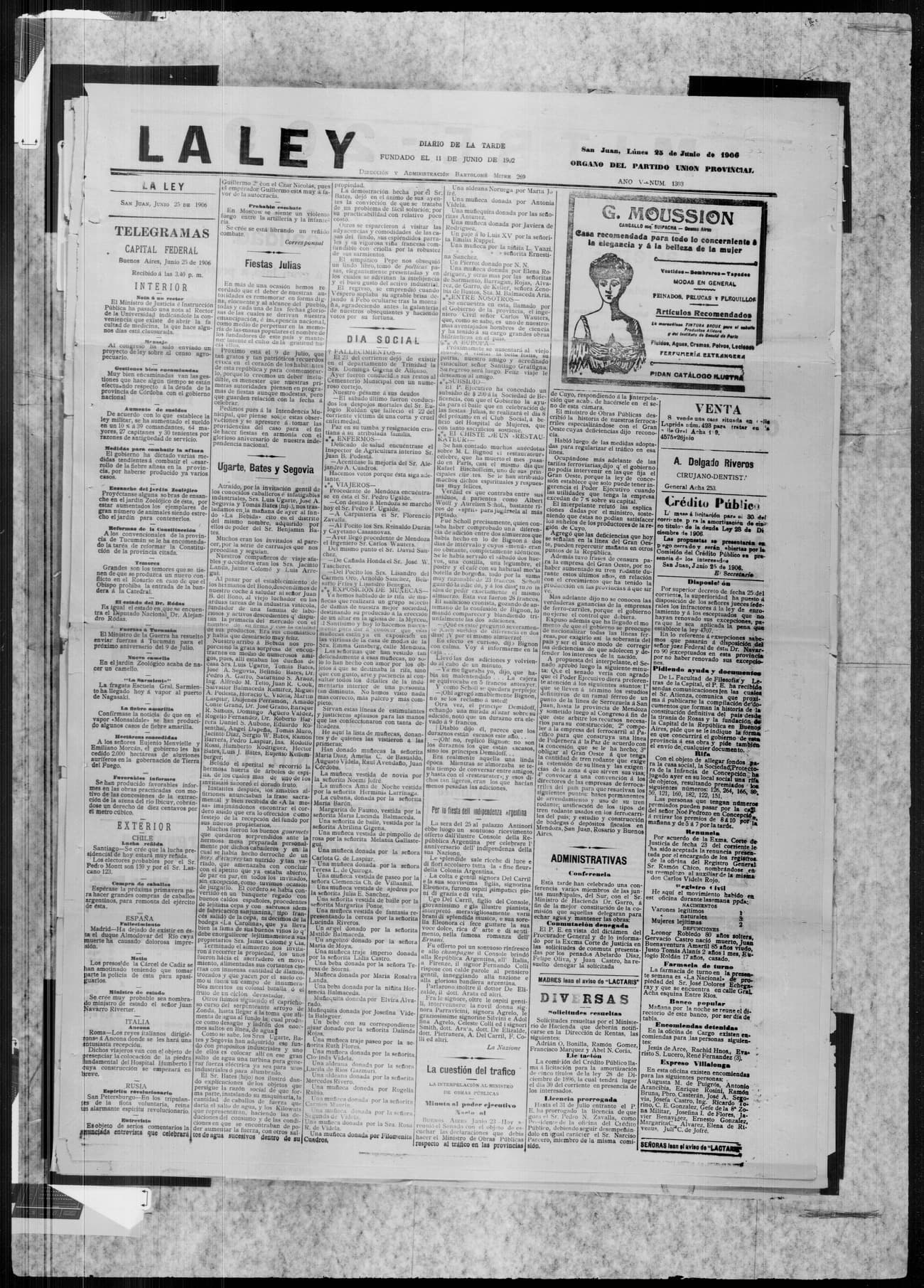 Portada · 25 de Junio de 1906