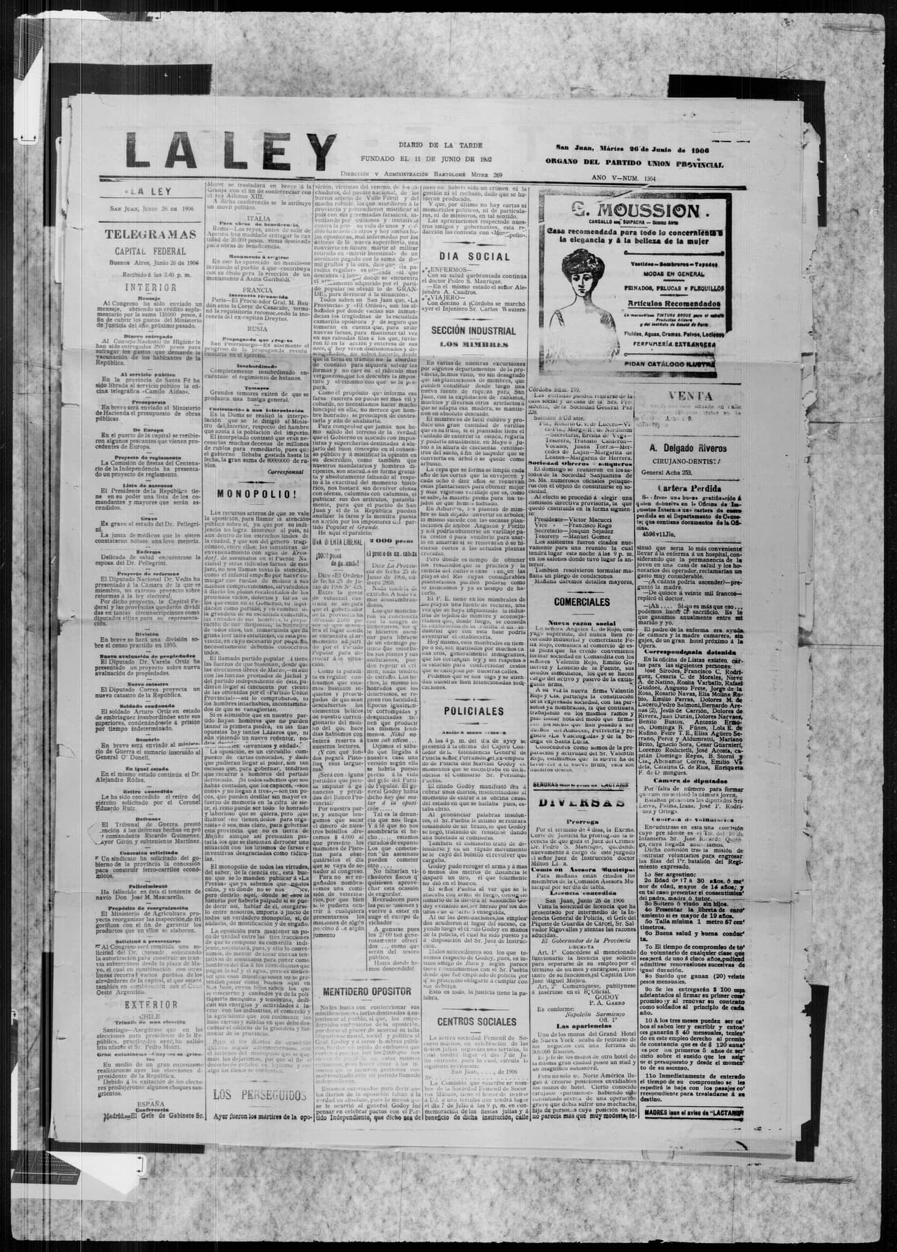 Portada · 26 de Junio de 1906