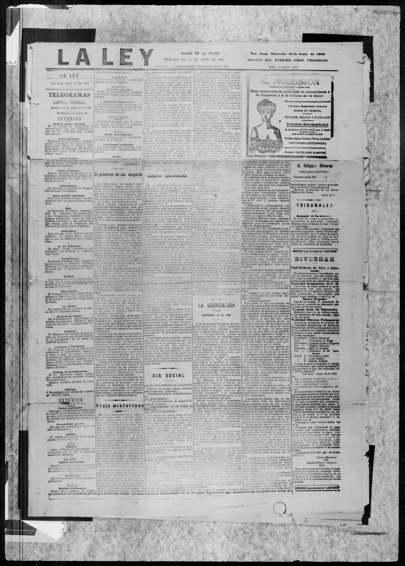 Portada · 27 de Junio de 1906