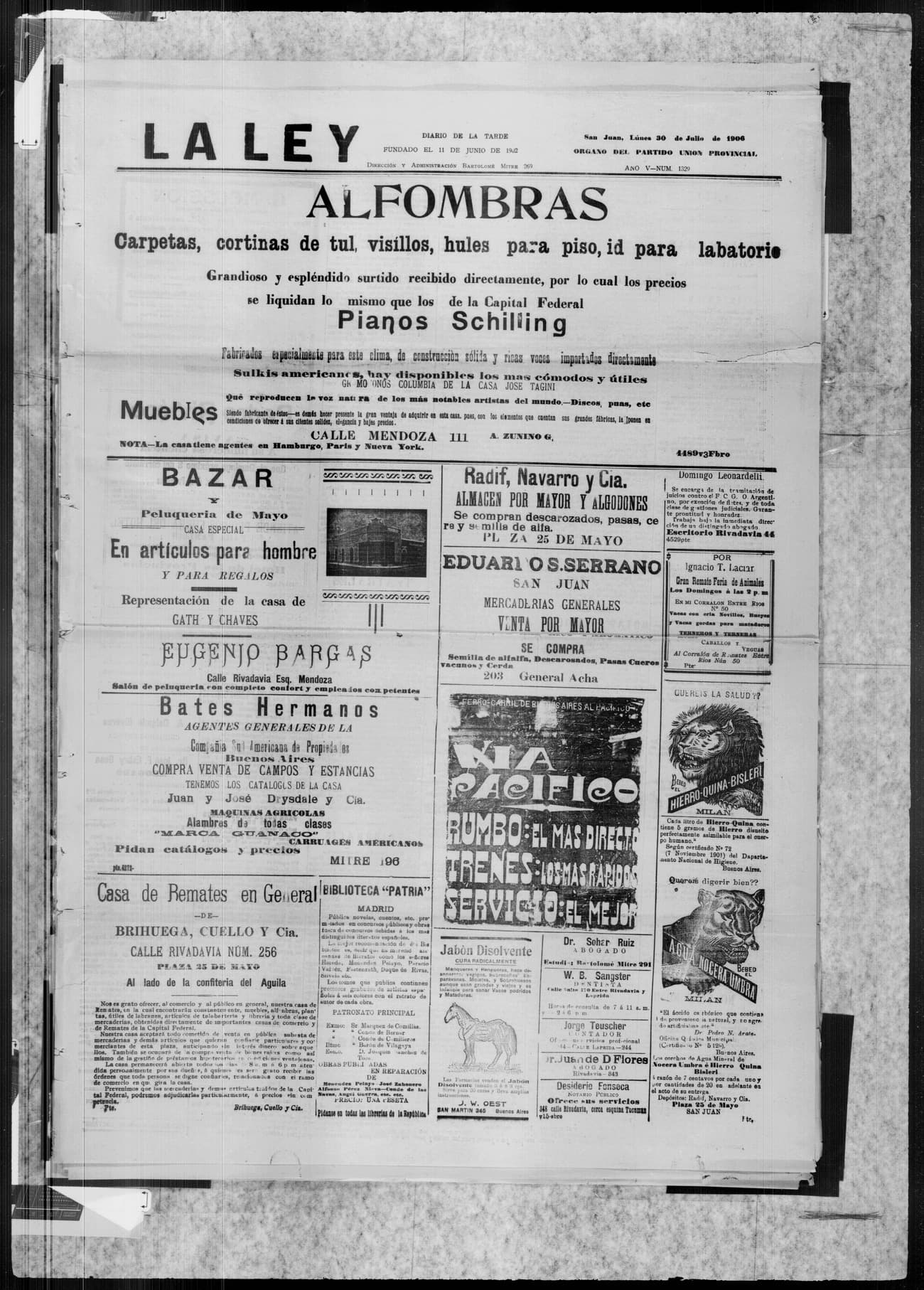 Portada · 30 de Julio de 1906