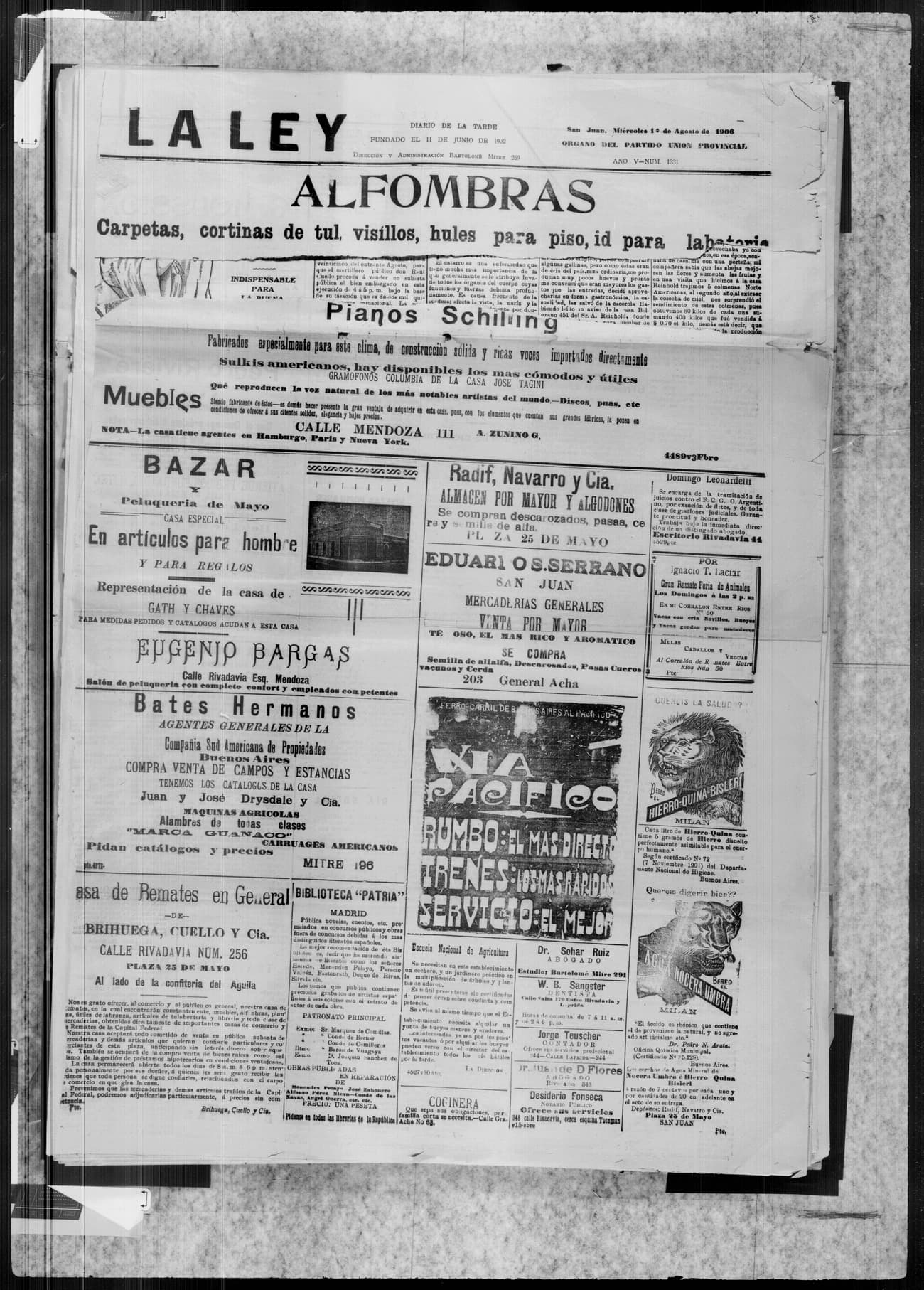 Portada · 1 de Agosto de 1906