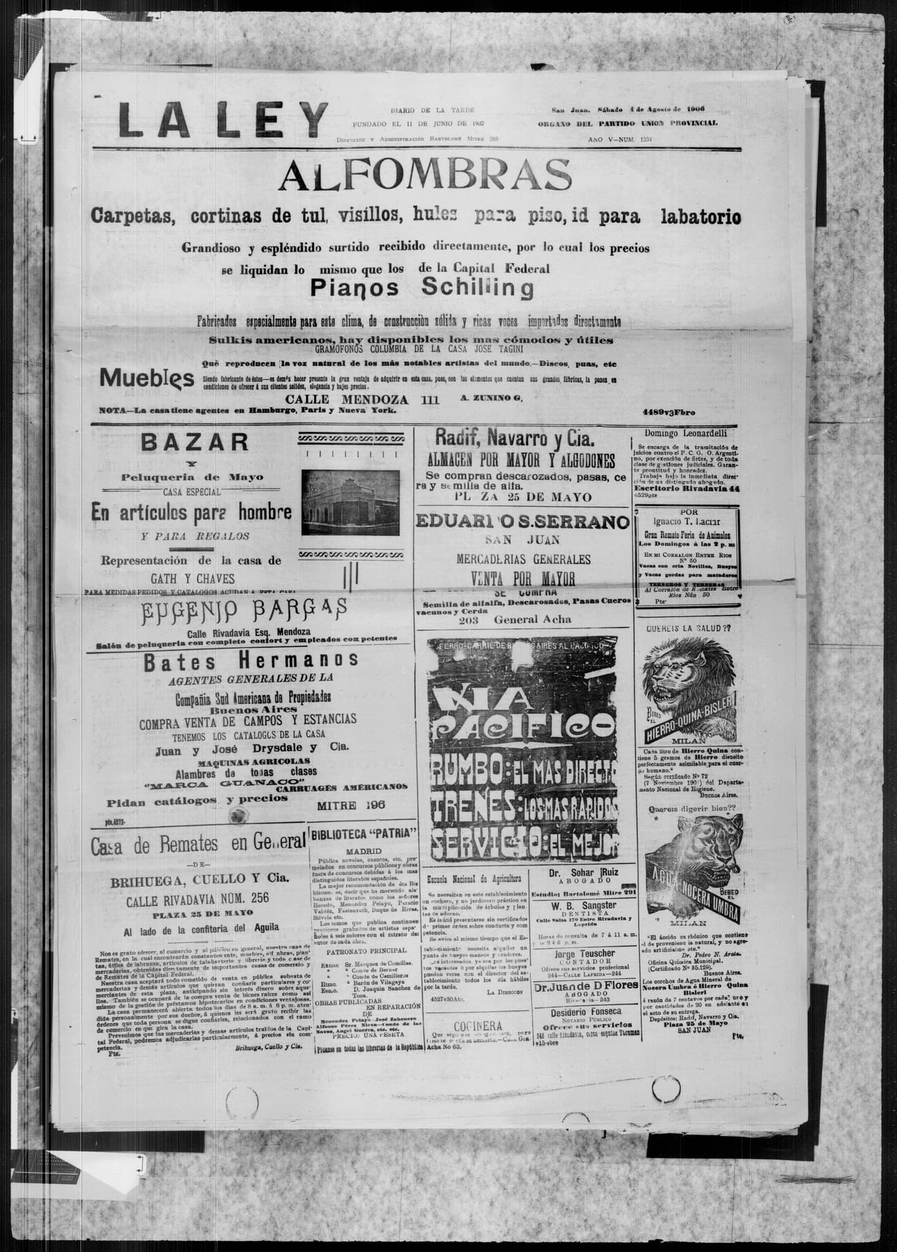 Portada · 4 de Agosto de 1906