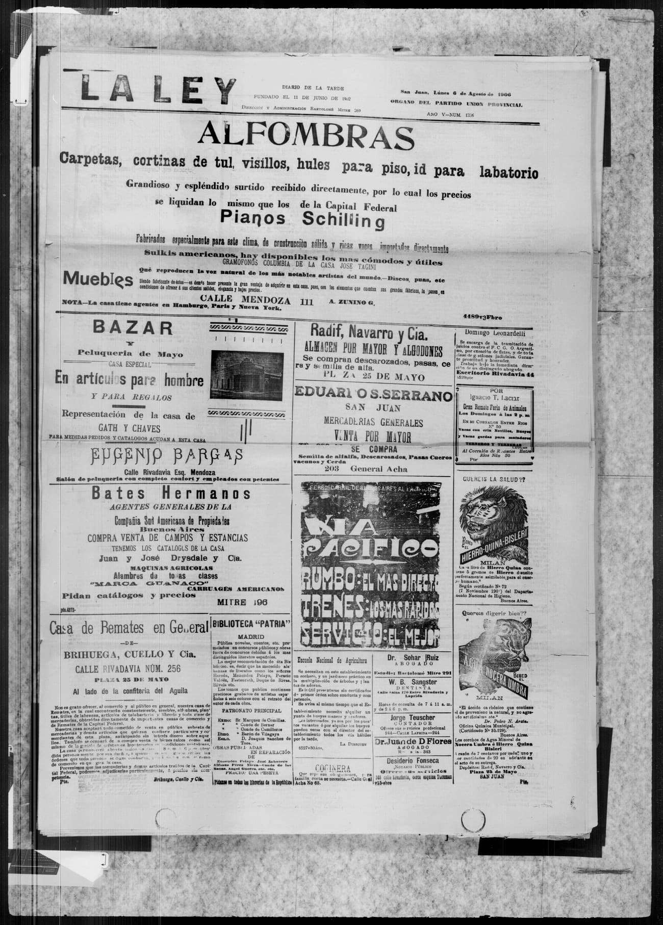 Portada · 6 de Agosto de 1906