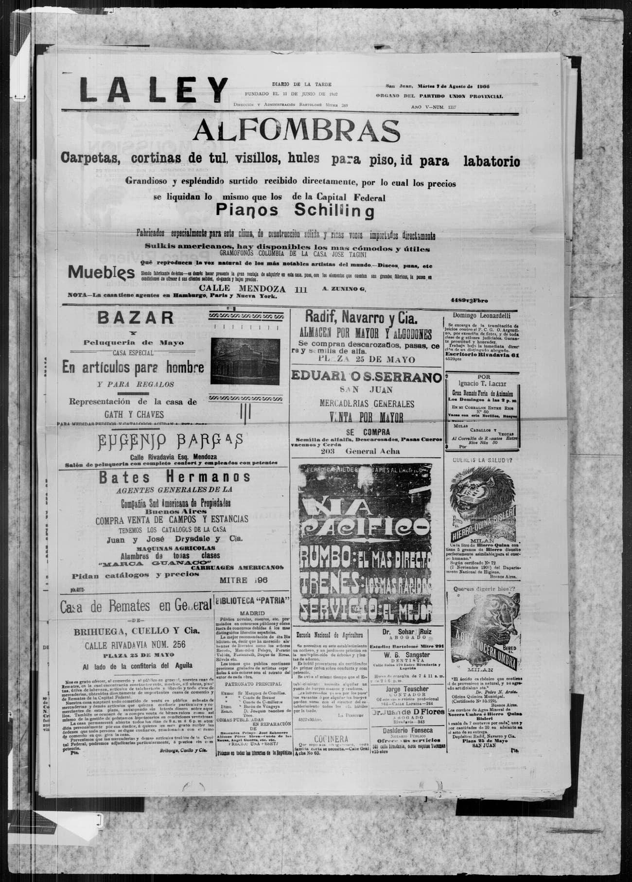 Portada · 7 de Agosto de 1906