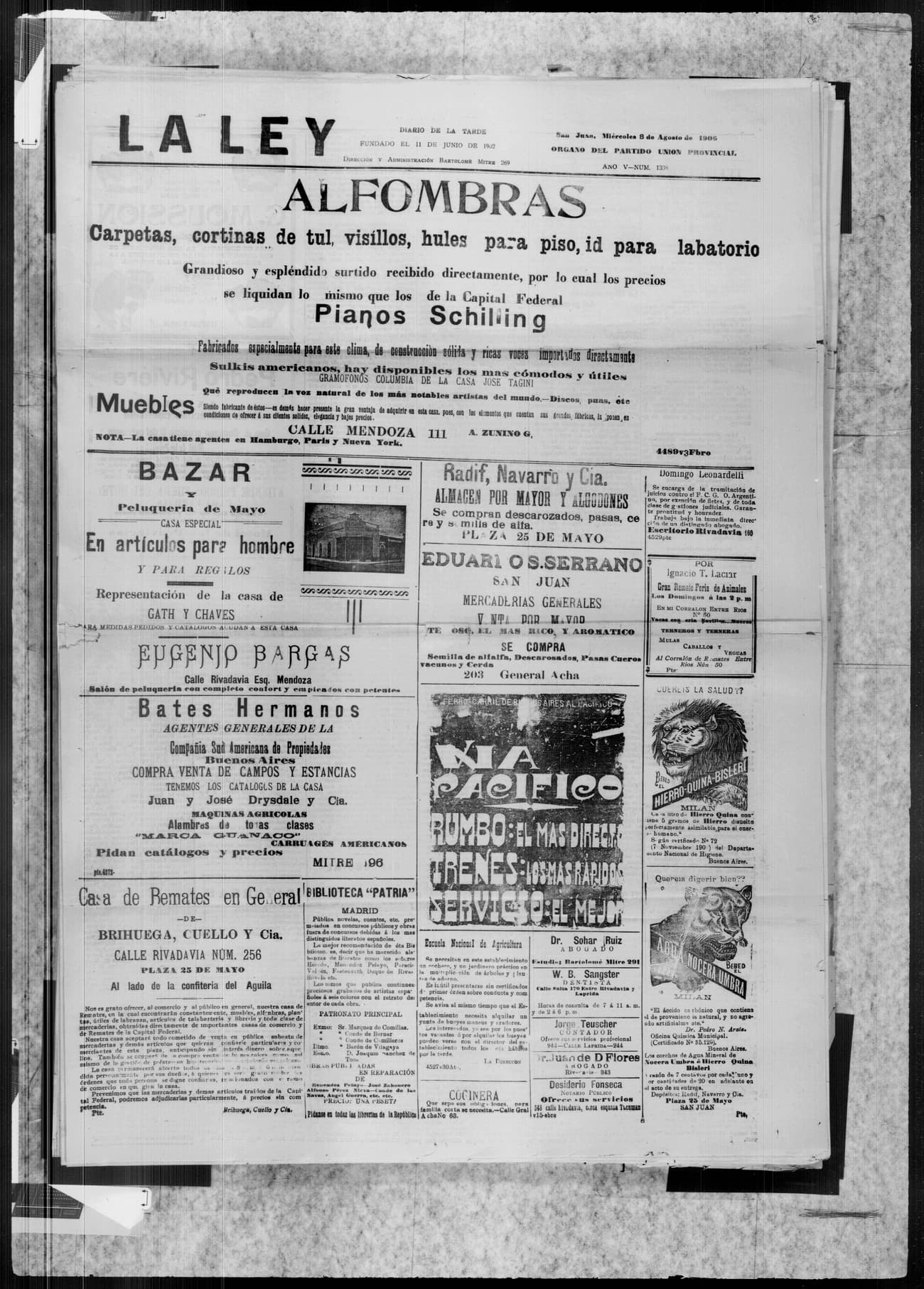 Portada · 8 de Agosto de 1906