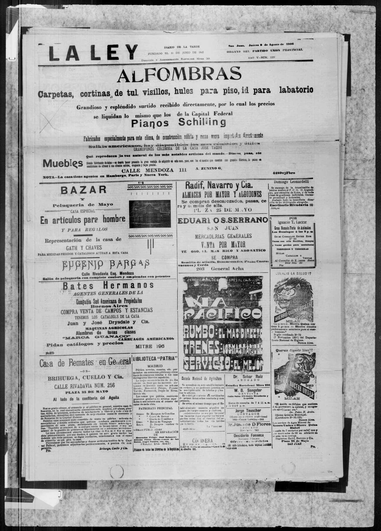 Portada · 9 de Agosto de 1906