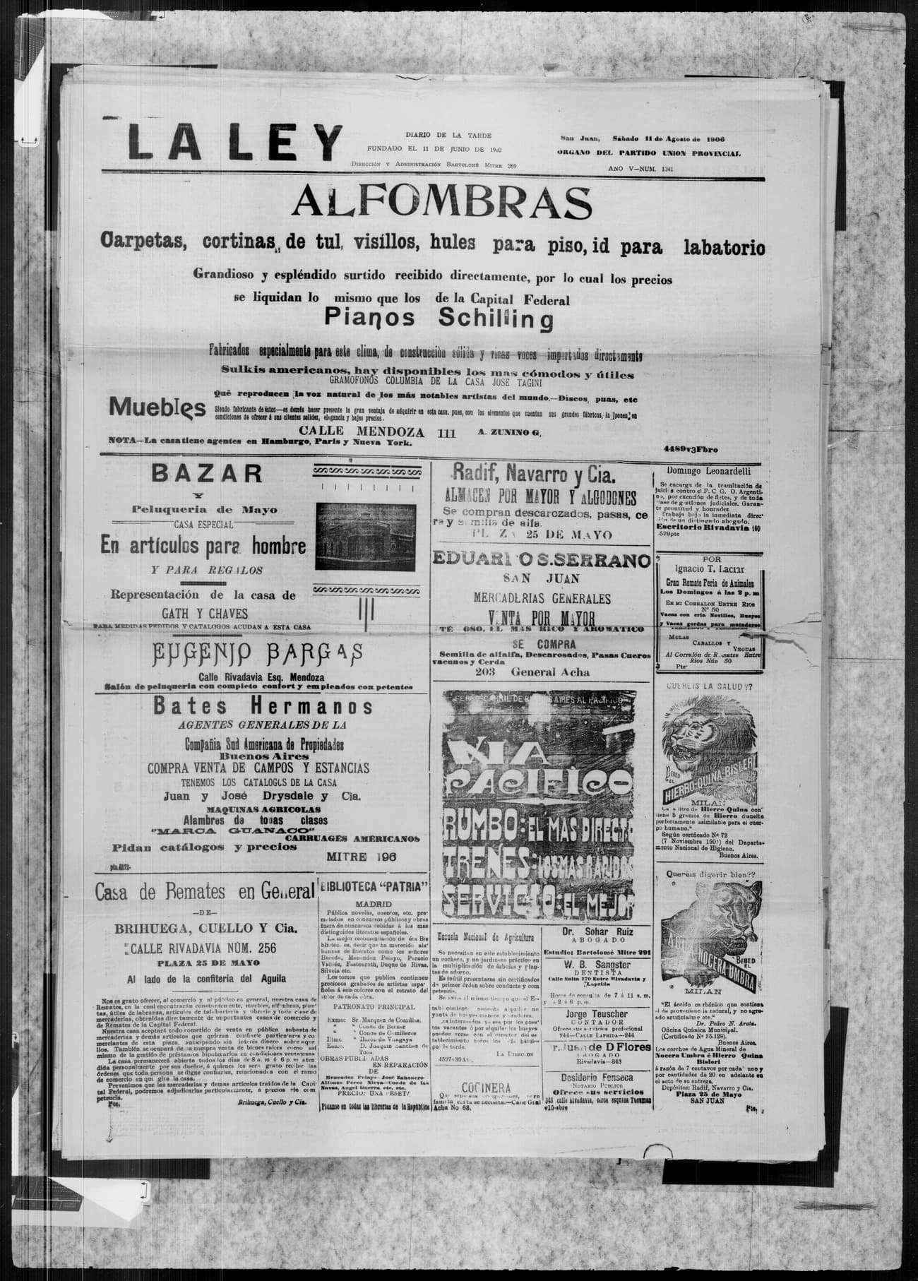 Portada · 11 de Agosto de 1906