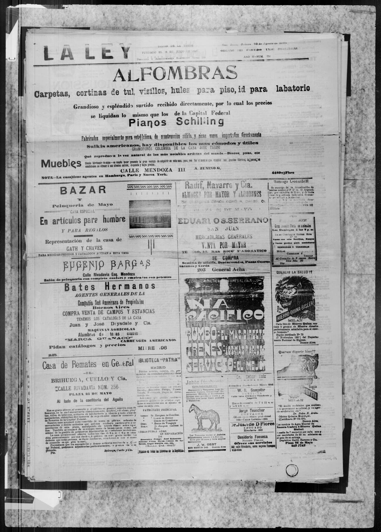 Portada · 23 de Agosto de 1906