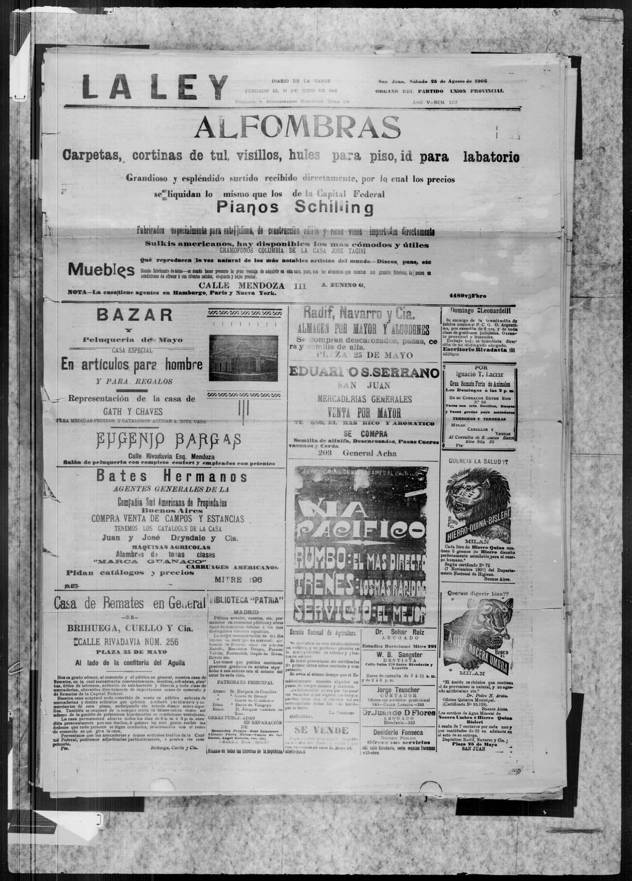 Portada · 25 de Agosto de 1906