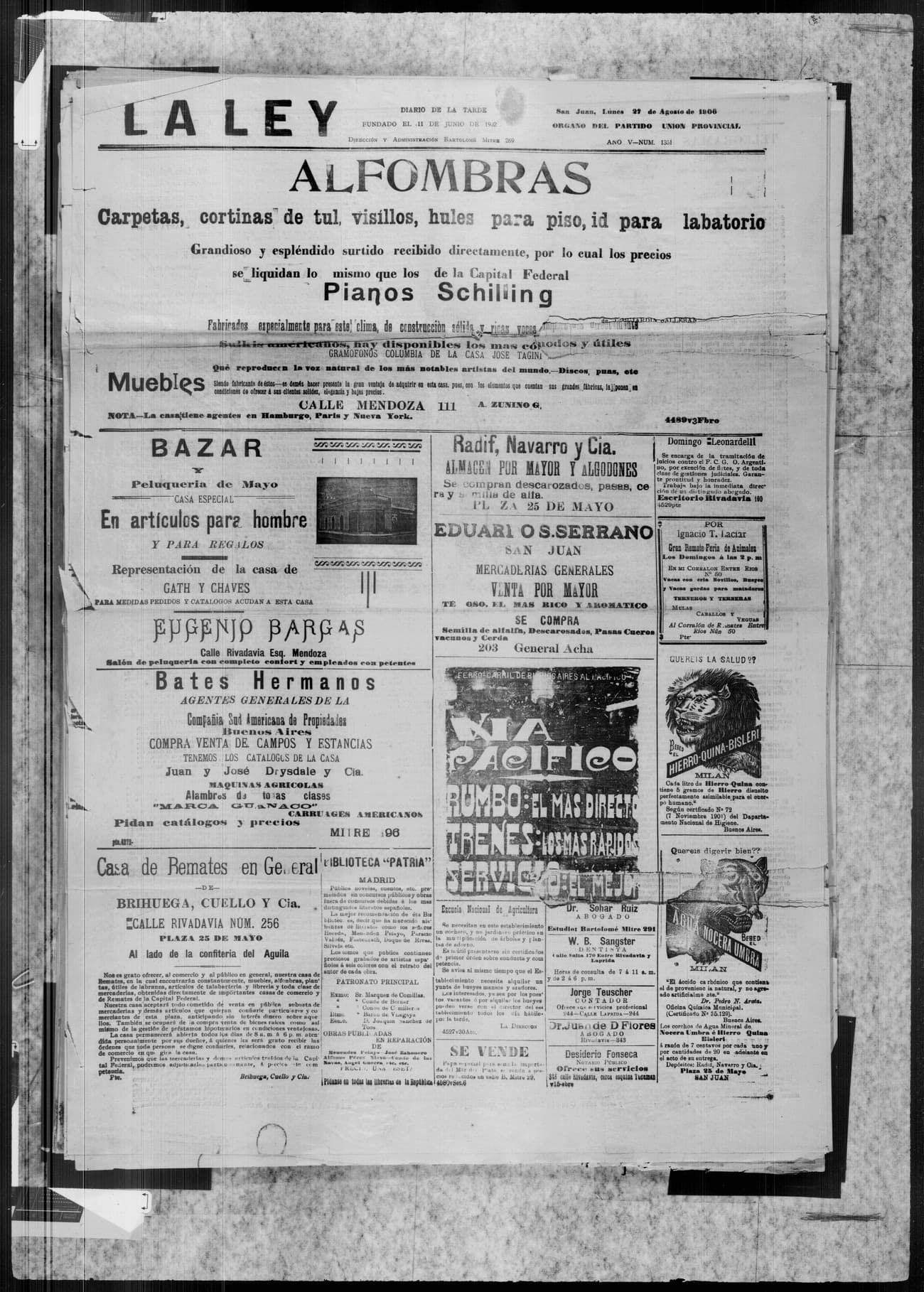 Portada · 27 de Agosto de 1906