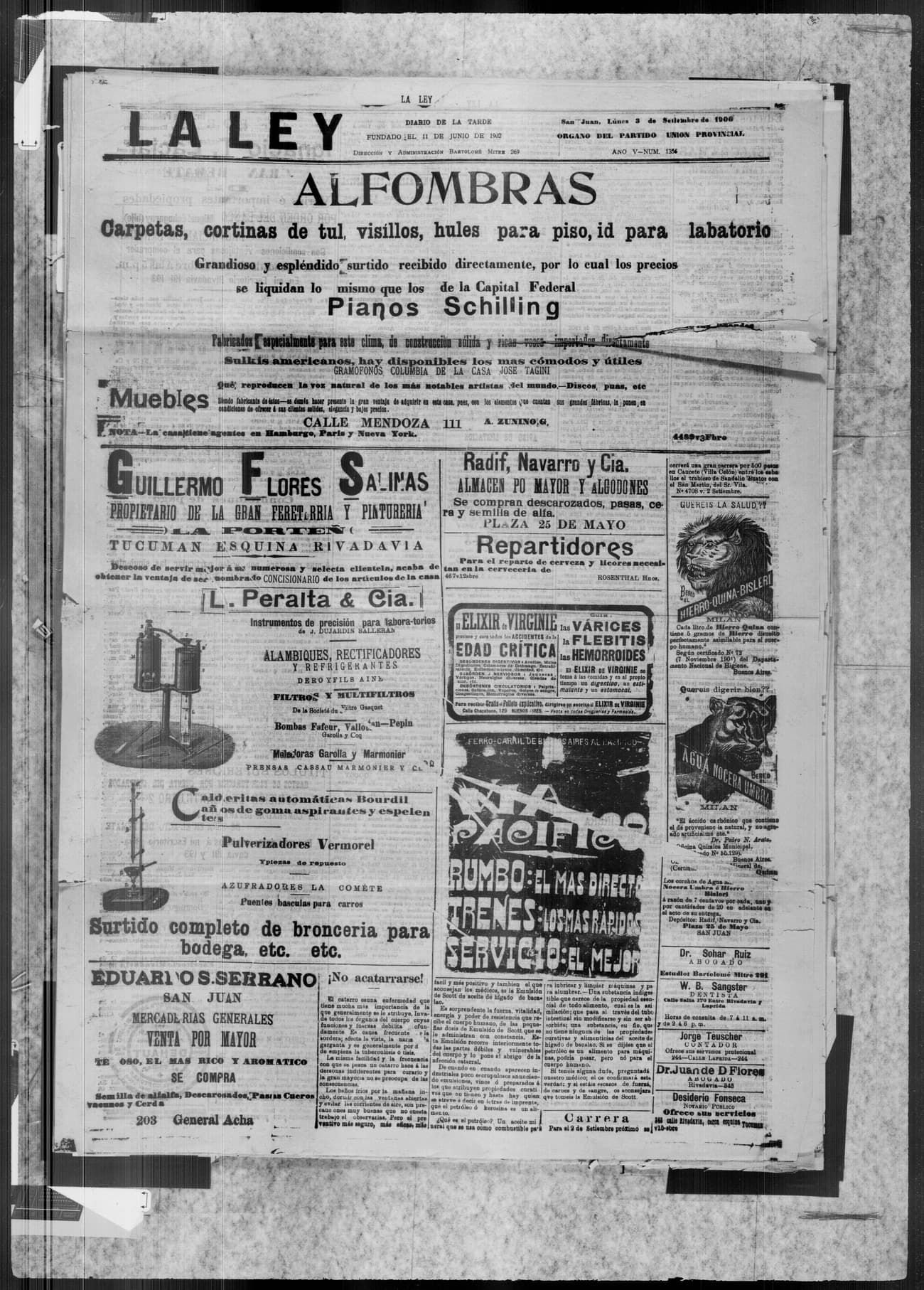 Portada · 3 de Septiembre de 1906