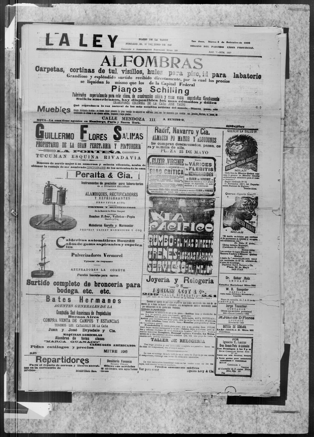 Portada · 4 de Septiembre de 1906