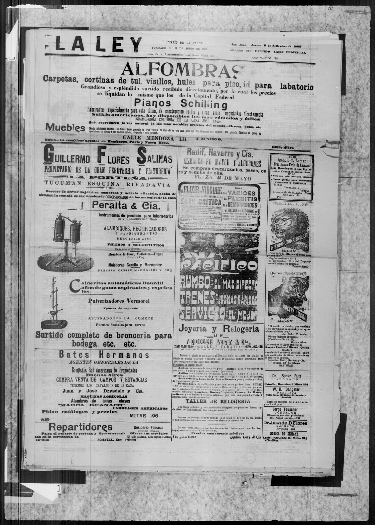 Portada · 6 de Septiembre de 1906