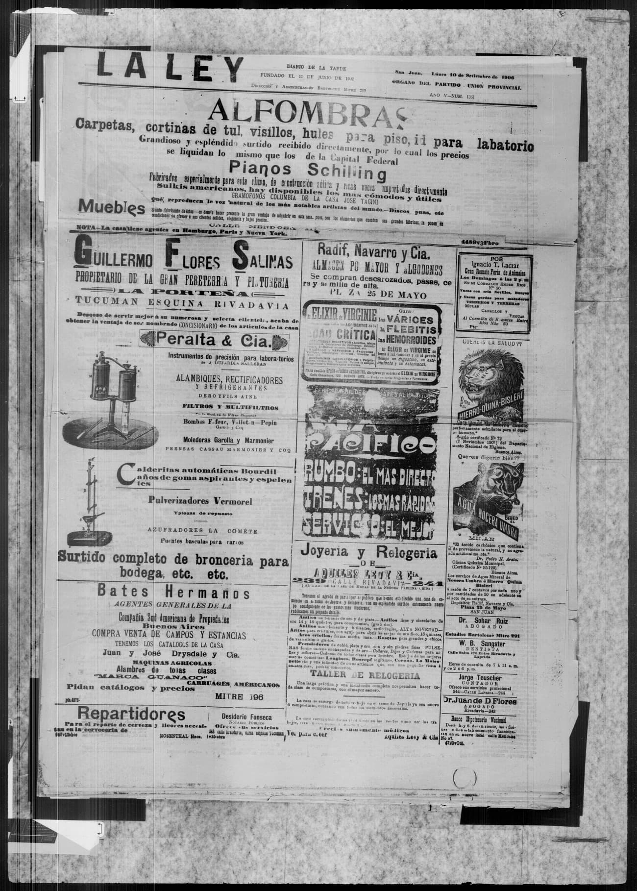 Portada · 10 de Septiembre de 1906