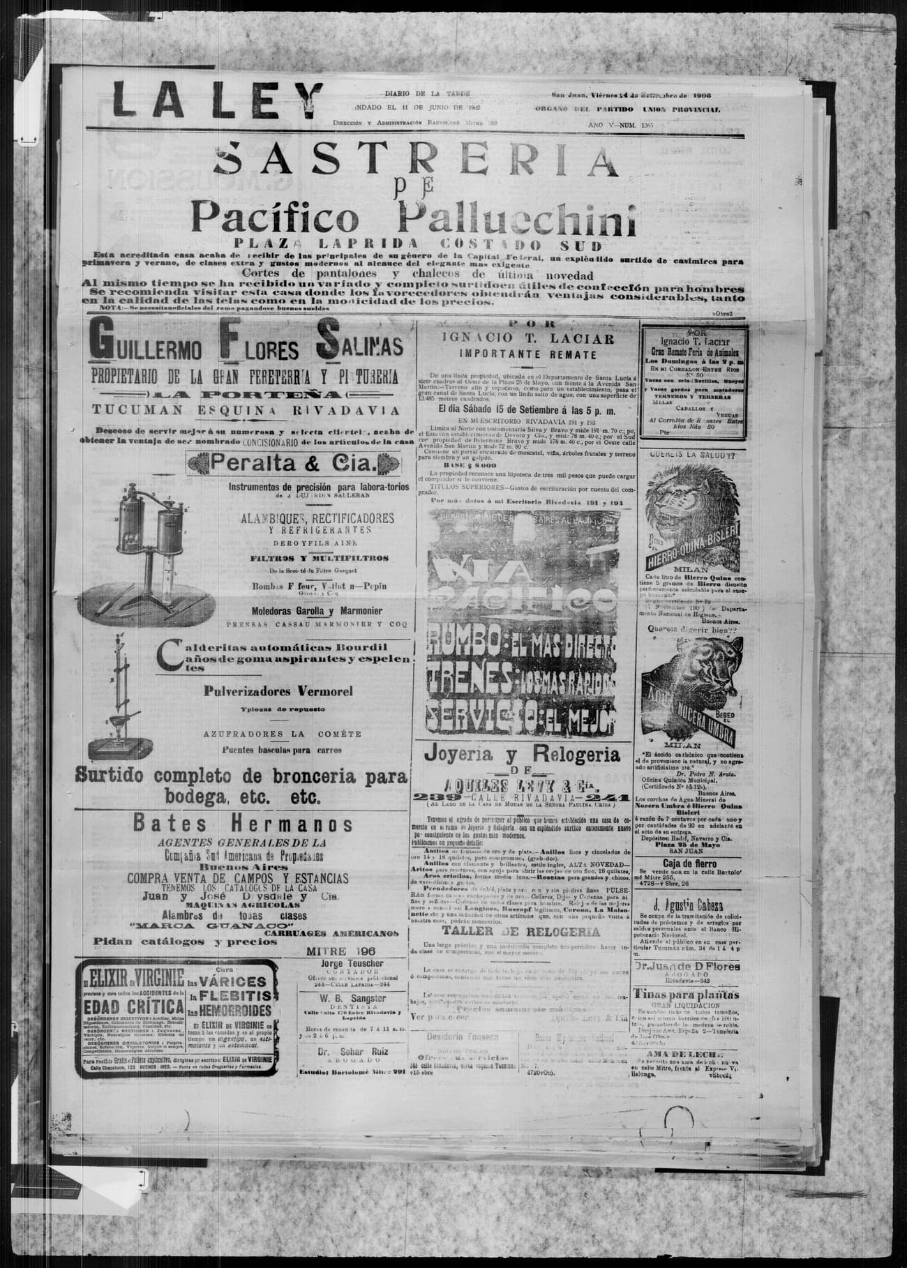 Portada · 14 de Septiembre de 1906