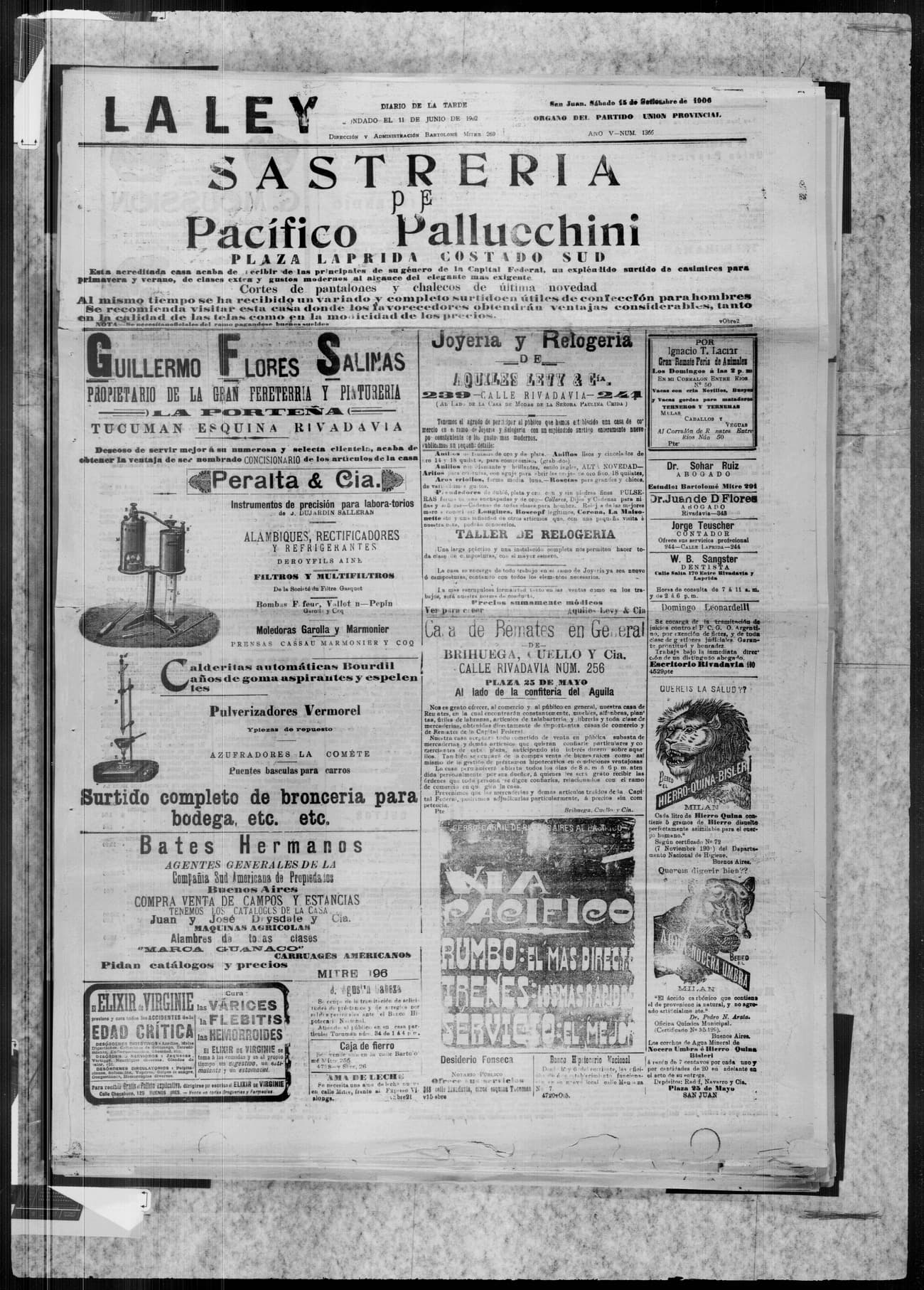 Portada · 15 de Septiembre de 1906