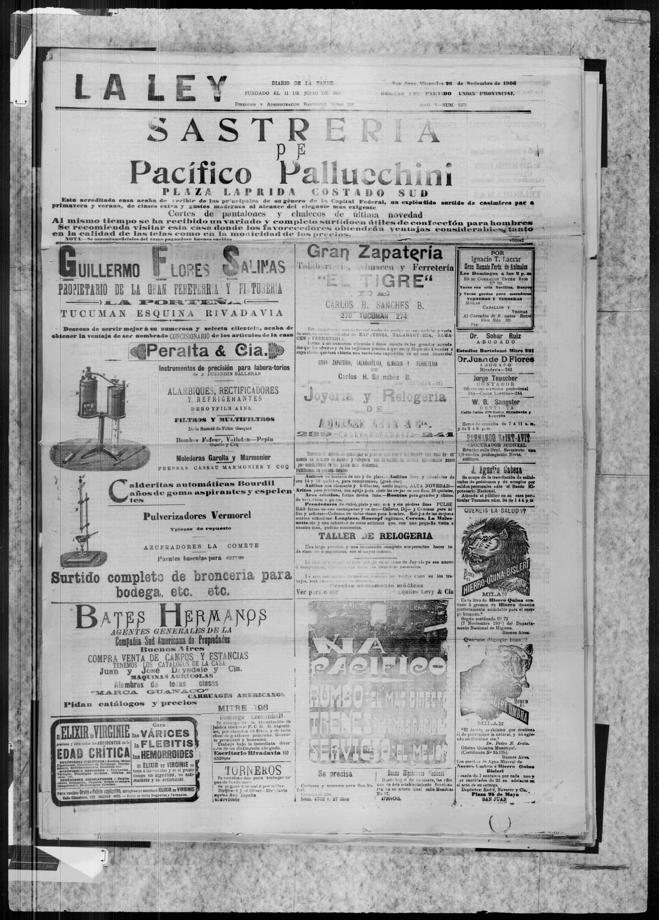 Portada · 26 de Septiembre de 1906