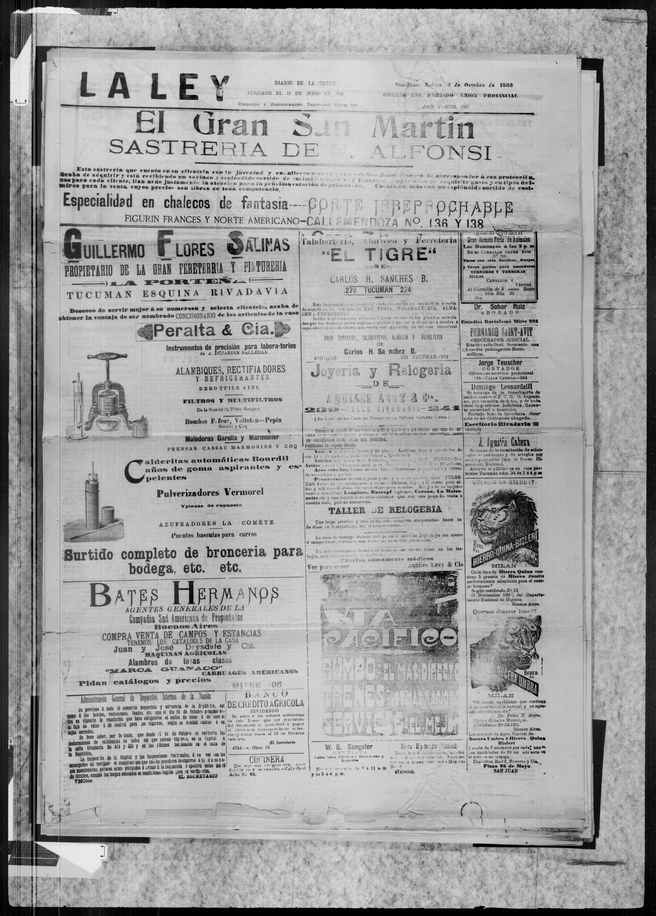 Portada · 4 de Octubre de 1906
