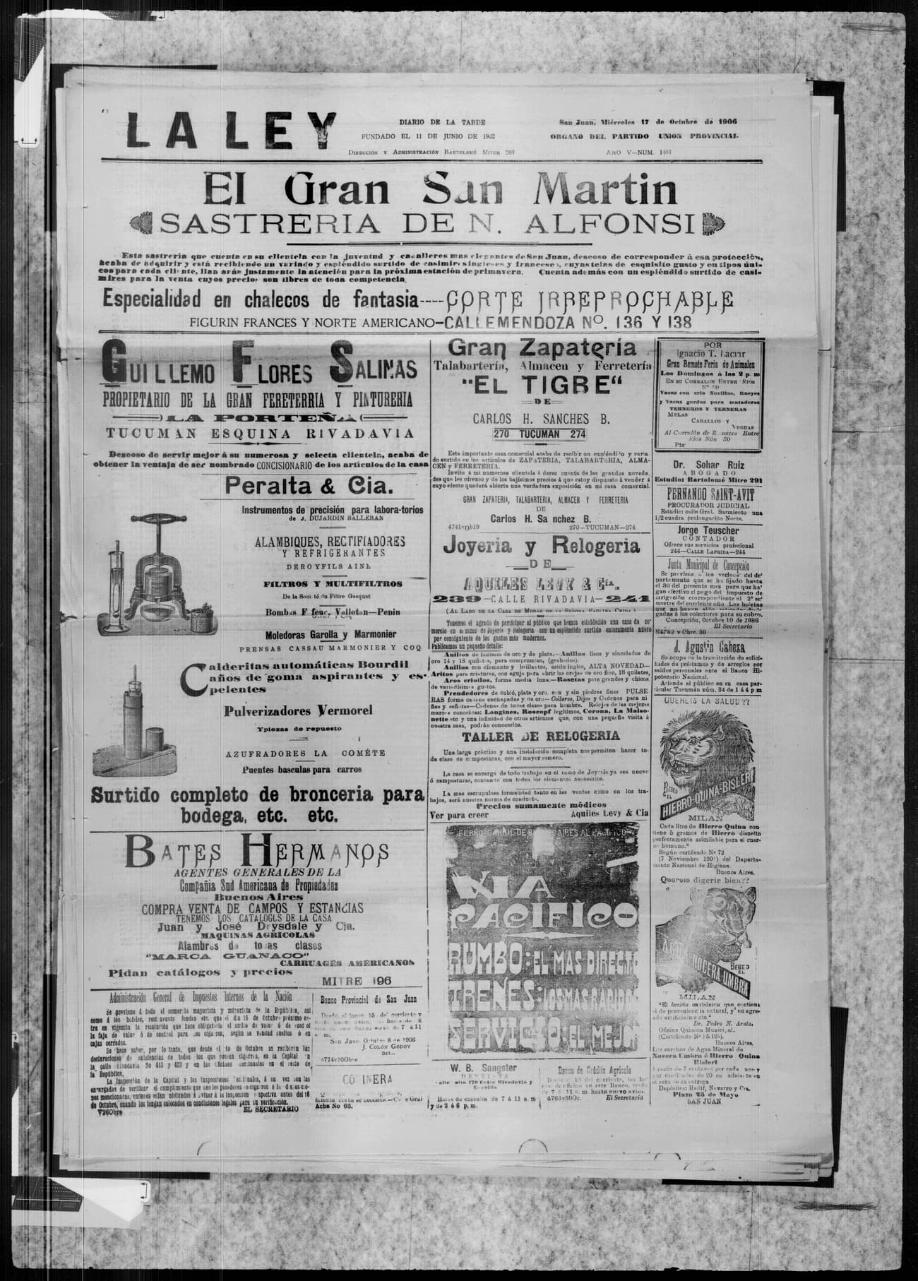 Portada · 17 de Octubre de 1906