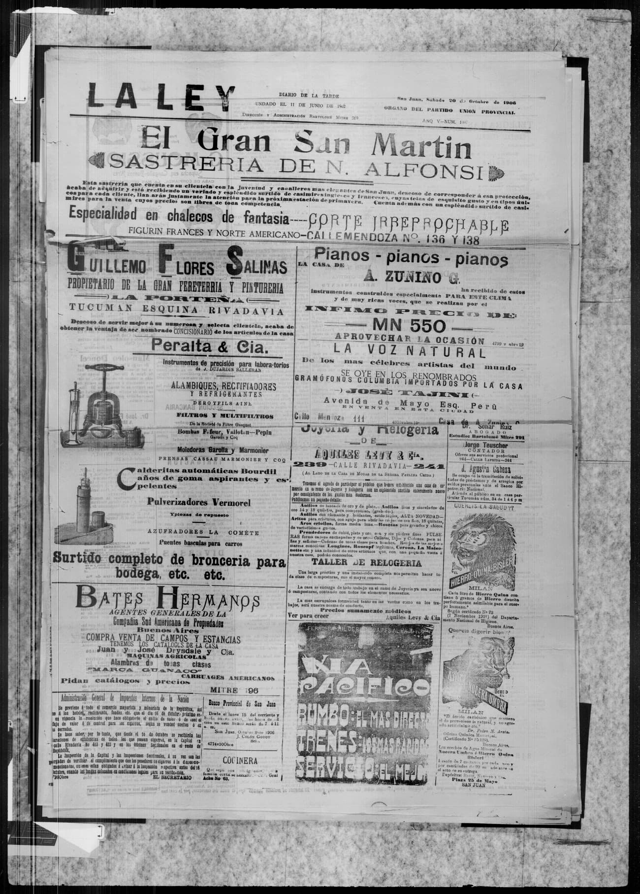 Portada · 20 de Octubre de 1906