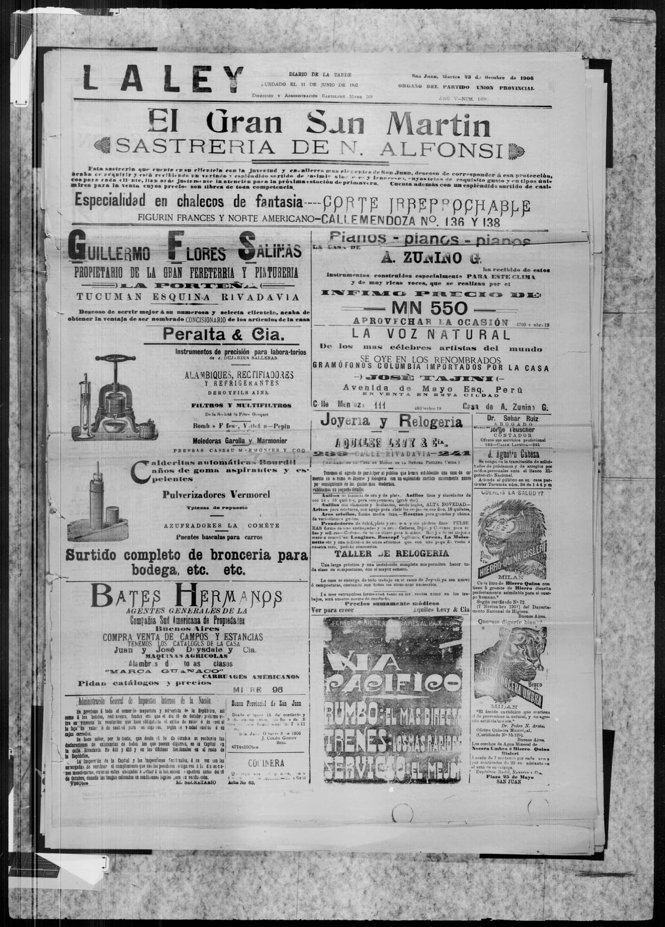 Portada · 23 de Octubre de 1906