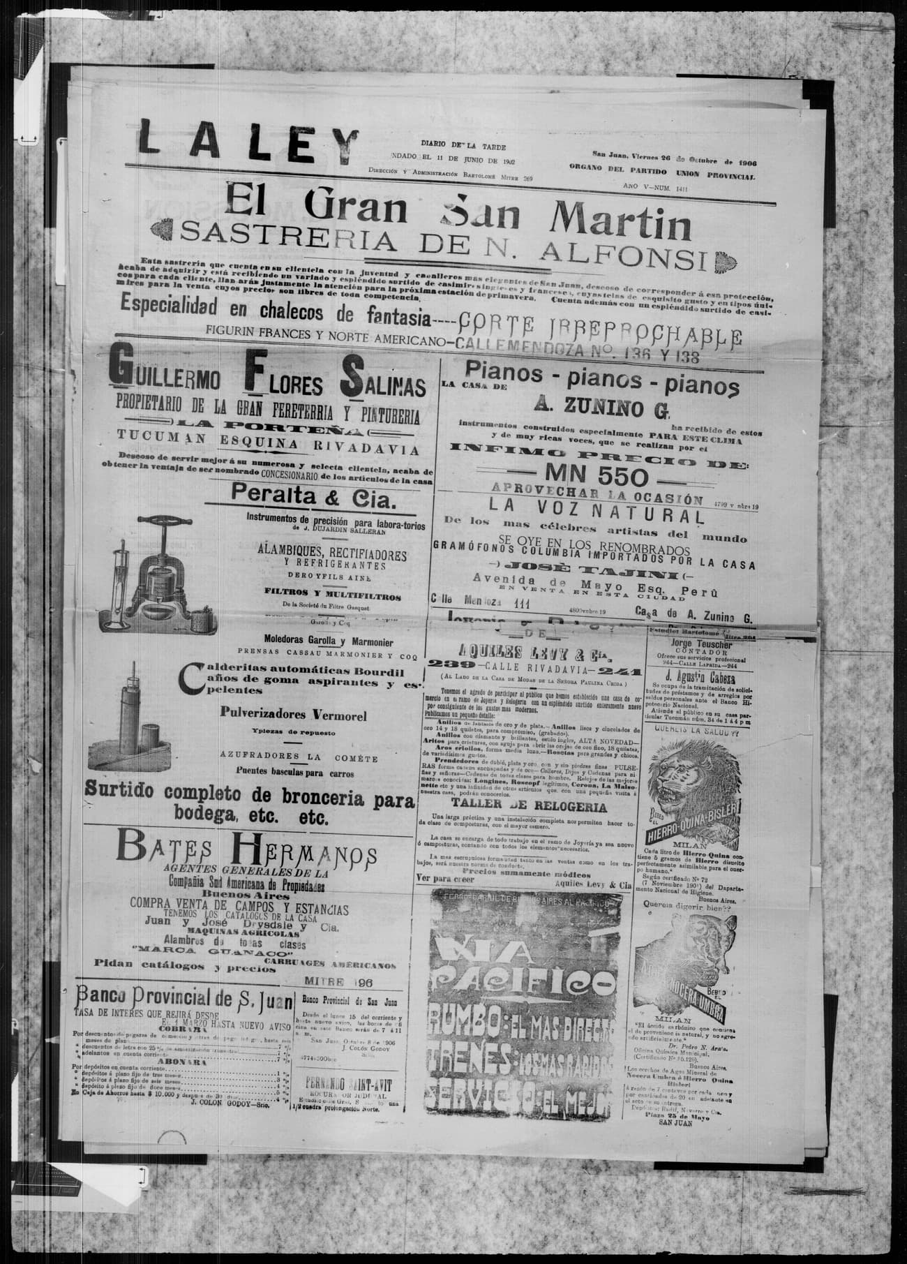 Portada · 26 de Noviembre de 1906