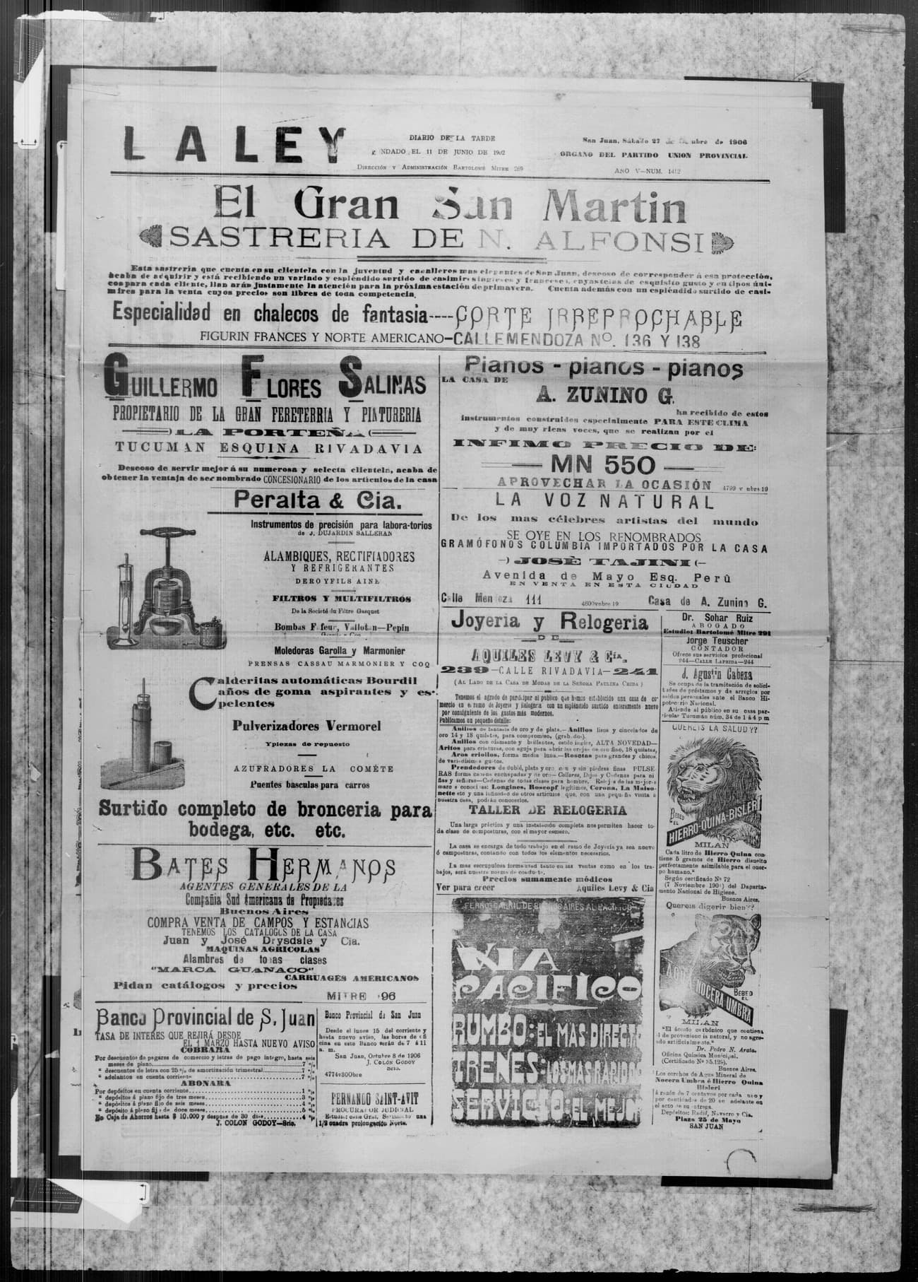 Portada · 27 de Octubre de 1906