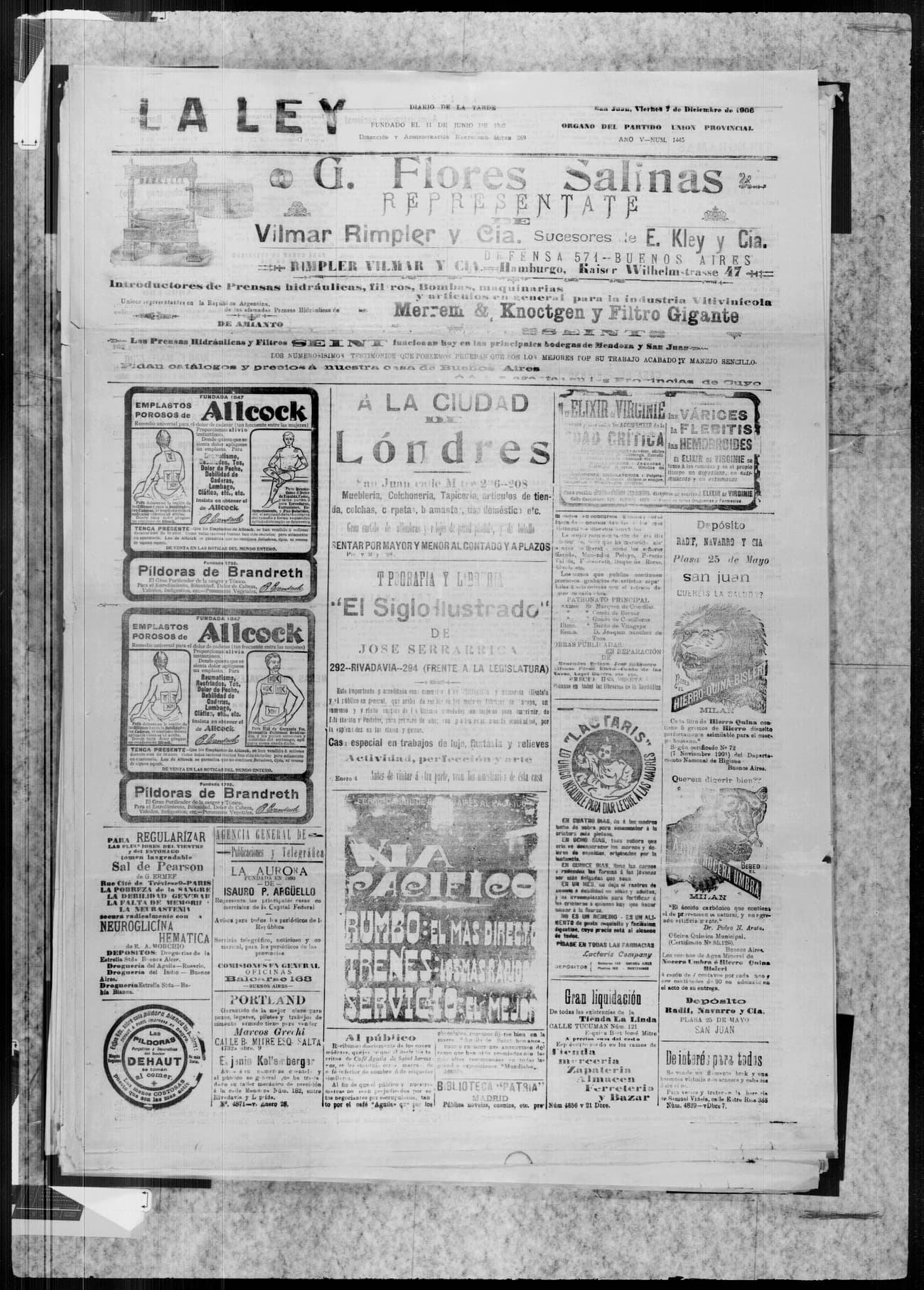 Portada · 7 de Diciembre de 1906