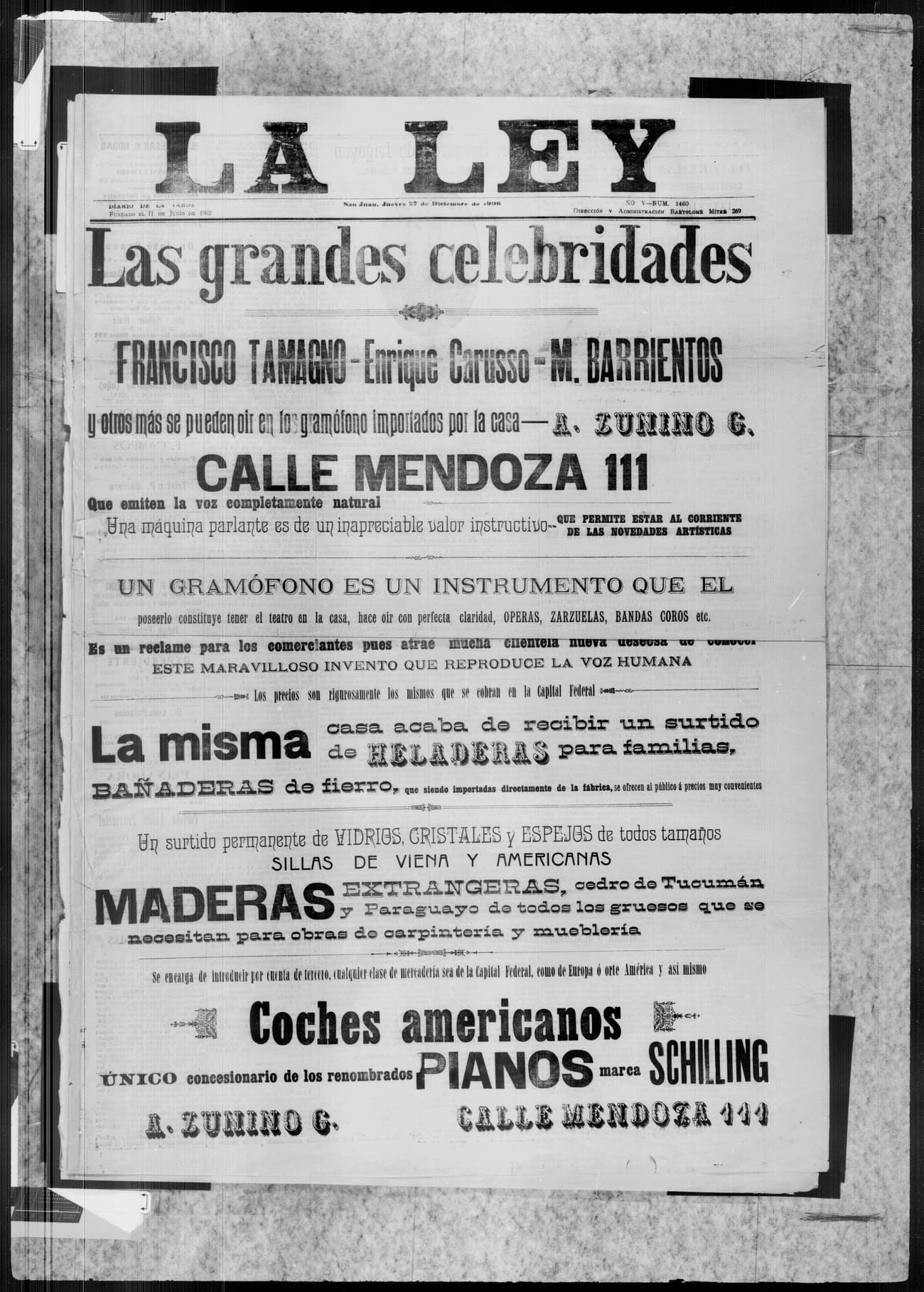 Portada · 27 de Diciembre de 1906