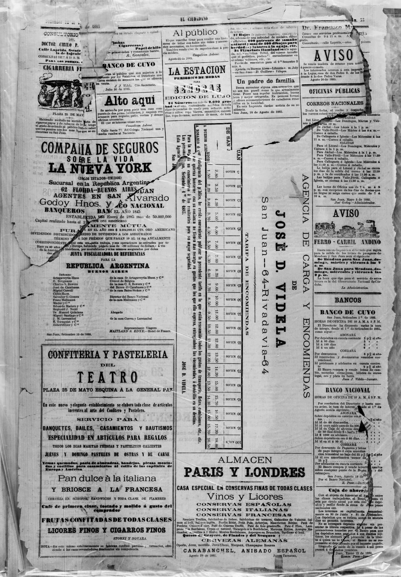 Portada · 24 de Septiembre de 1885