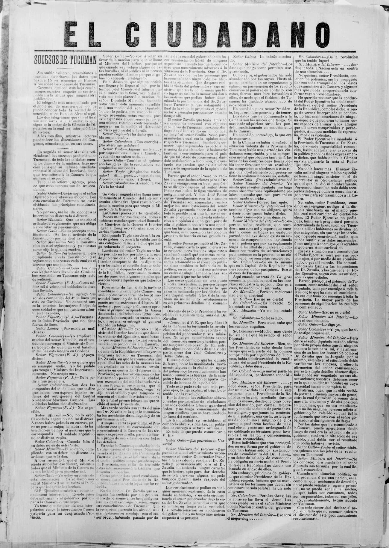 Portada · 18 de Junio de 1887