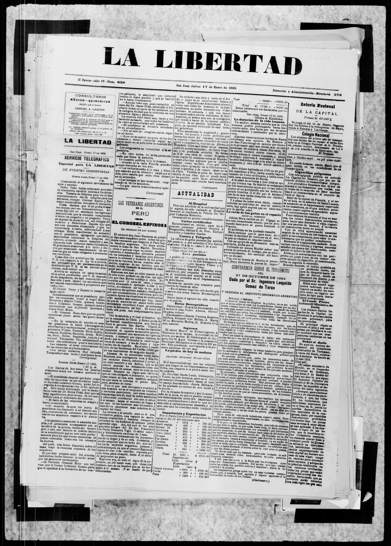 Portada · 17 de Enero de 1895