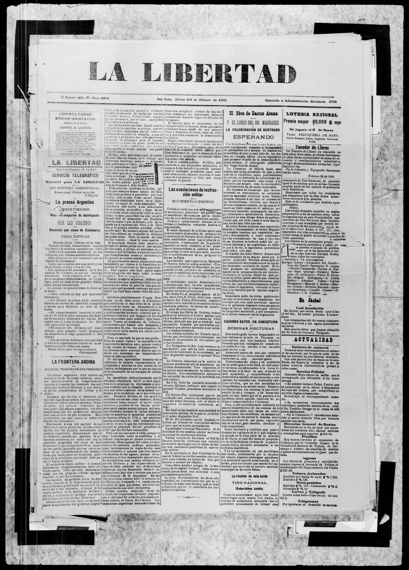 Portada · 28 de Febrero de 1895