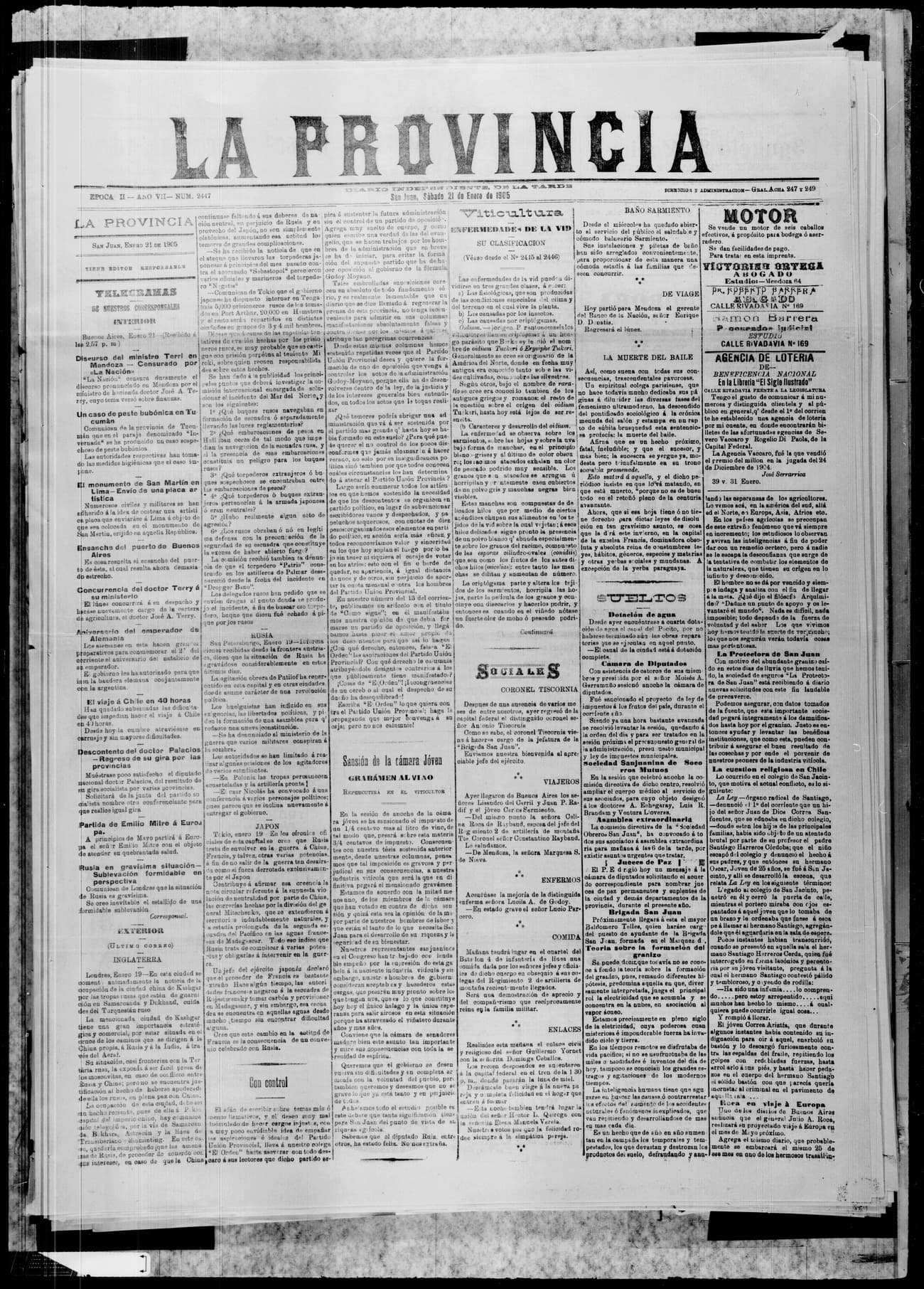 Portada · 21 de Enero de 1905