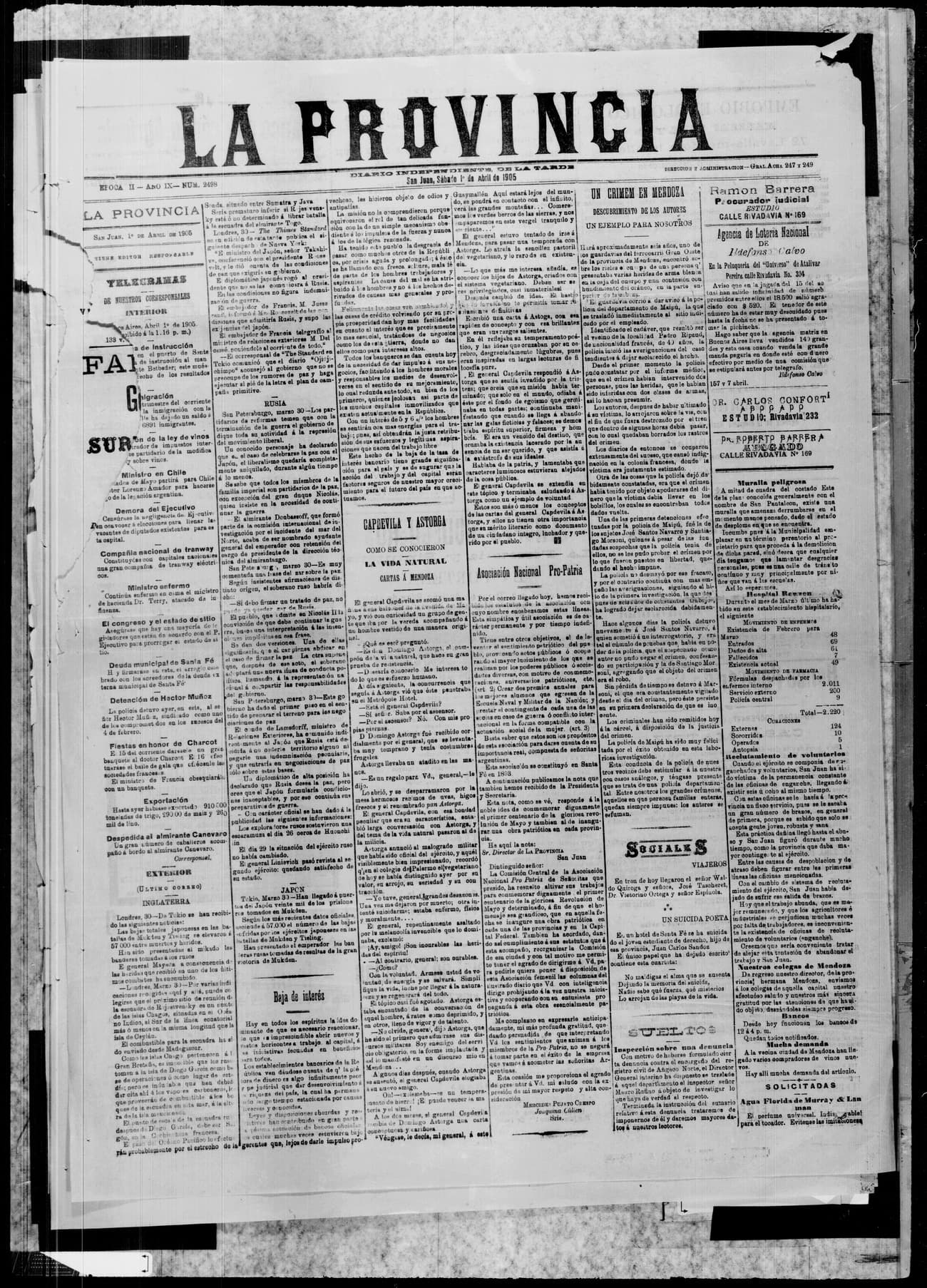 Portada · 1 de Abril de 1905