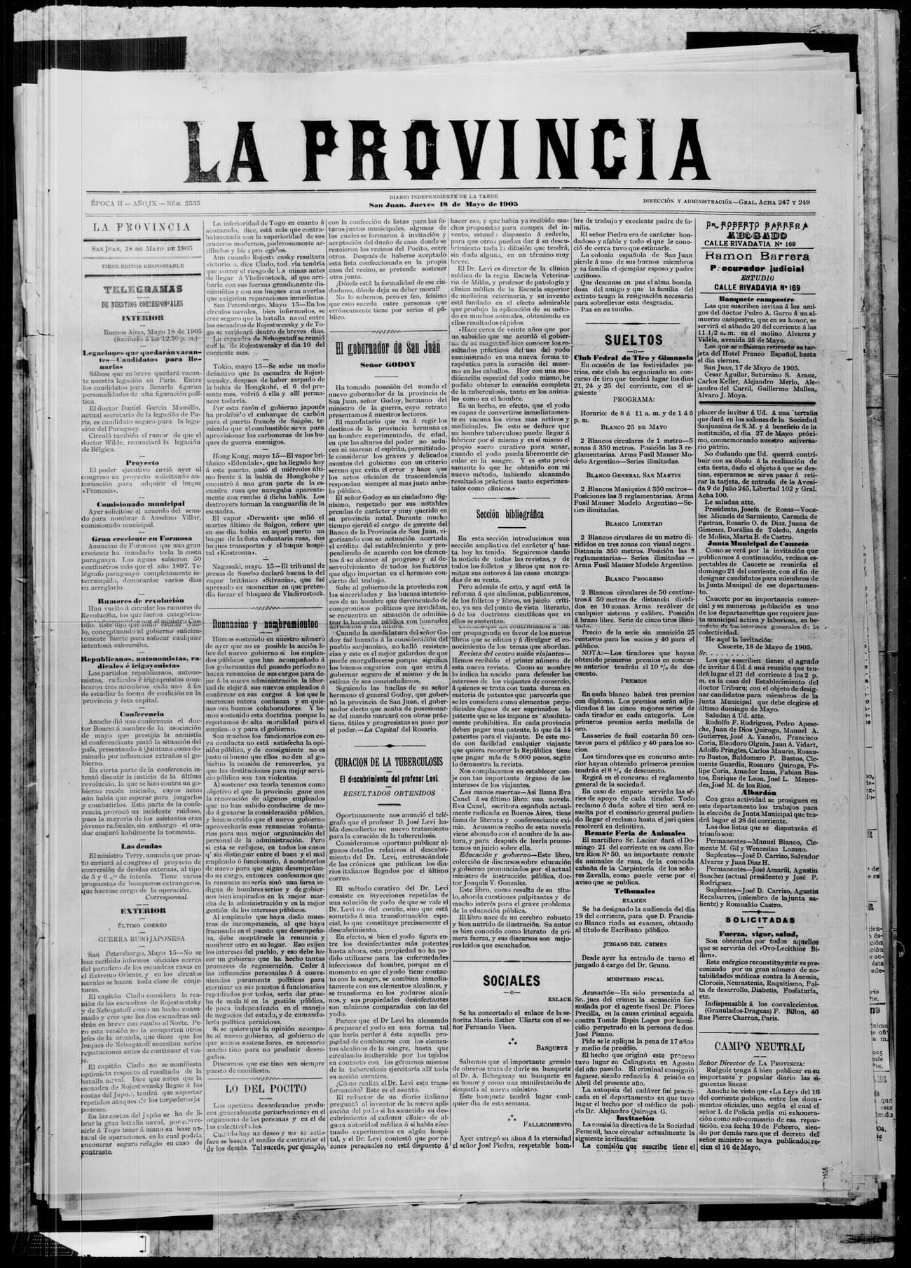 Portada · 18 de Mayo de 1905