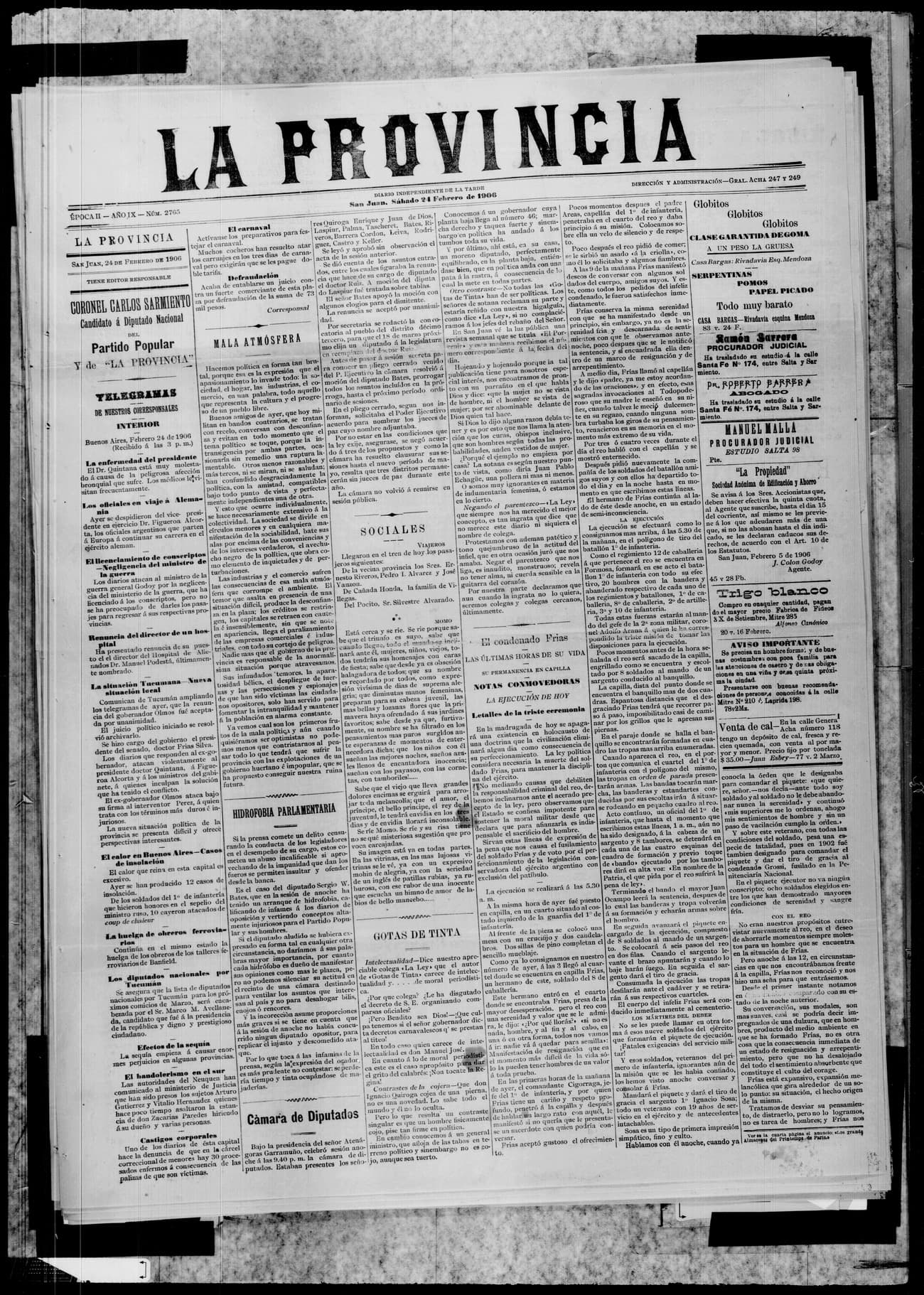 Portada · 24 de Febrero de 1906