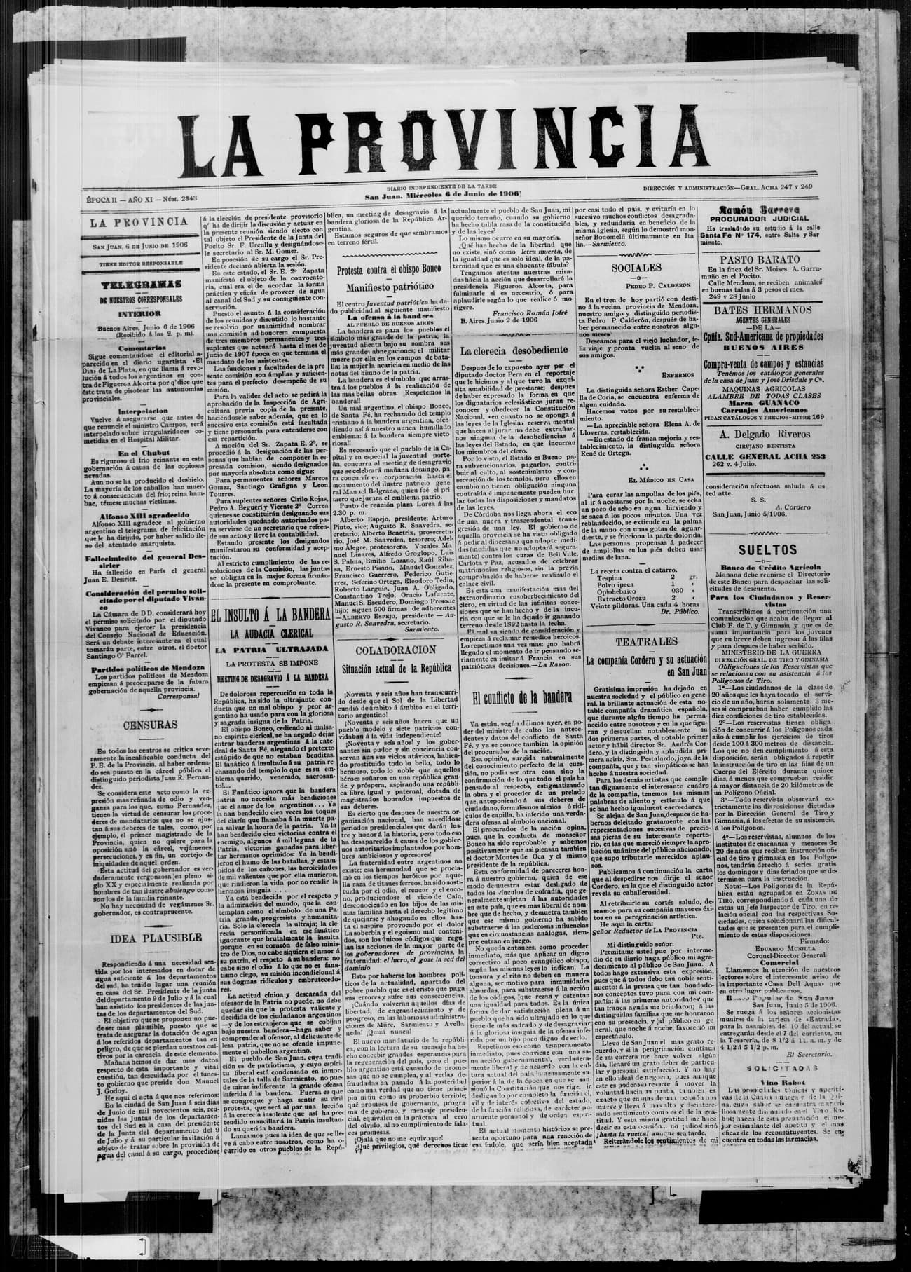Portada · 6 de Junio de 1906