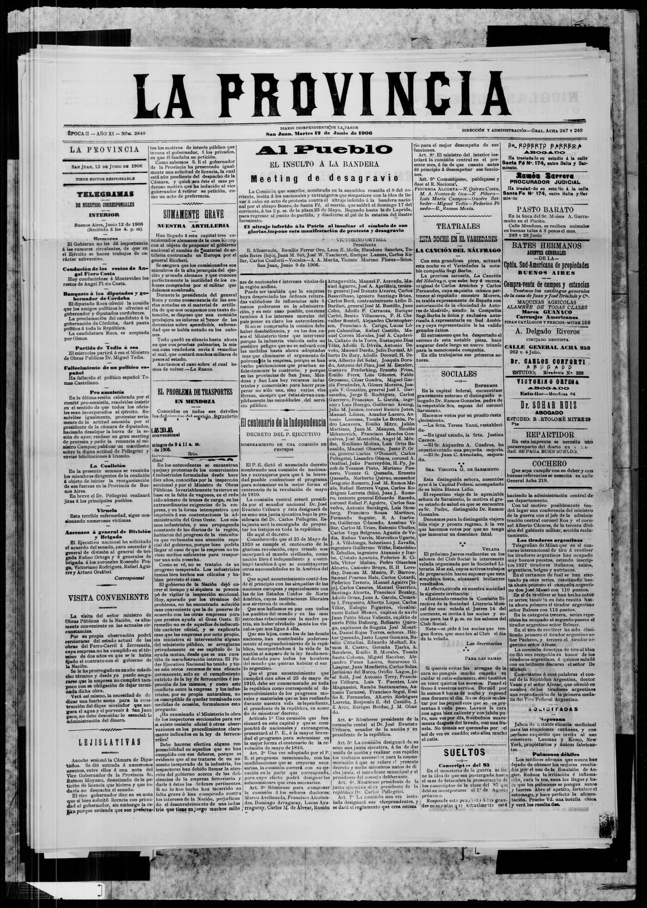 Portada · 12 de Junio de 1906