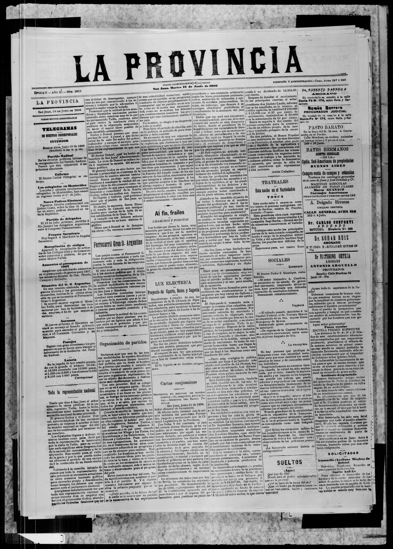 Portada · 19 de Junio de 1906