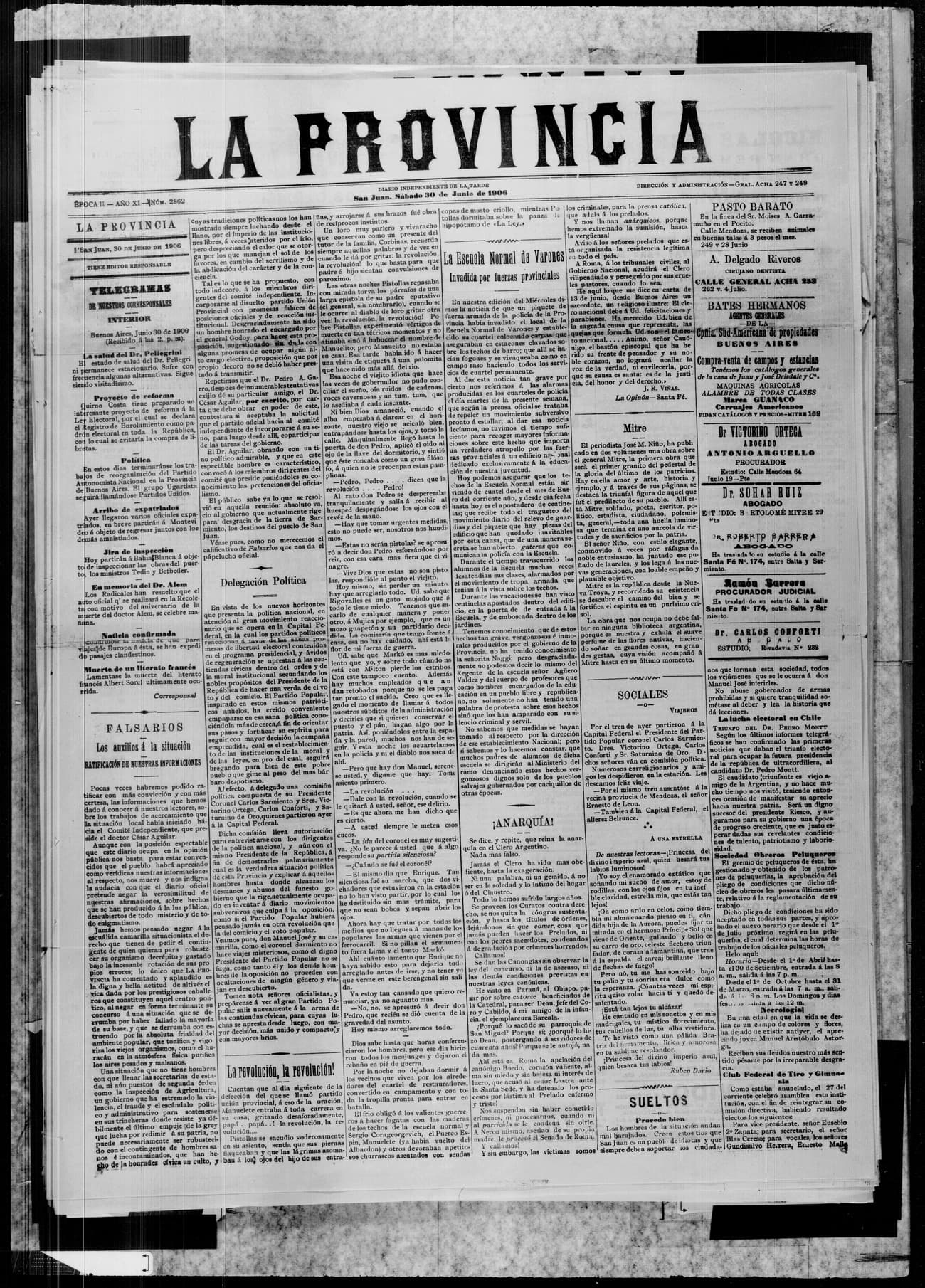 Portada · 30 de Junio de 1906