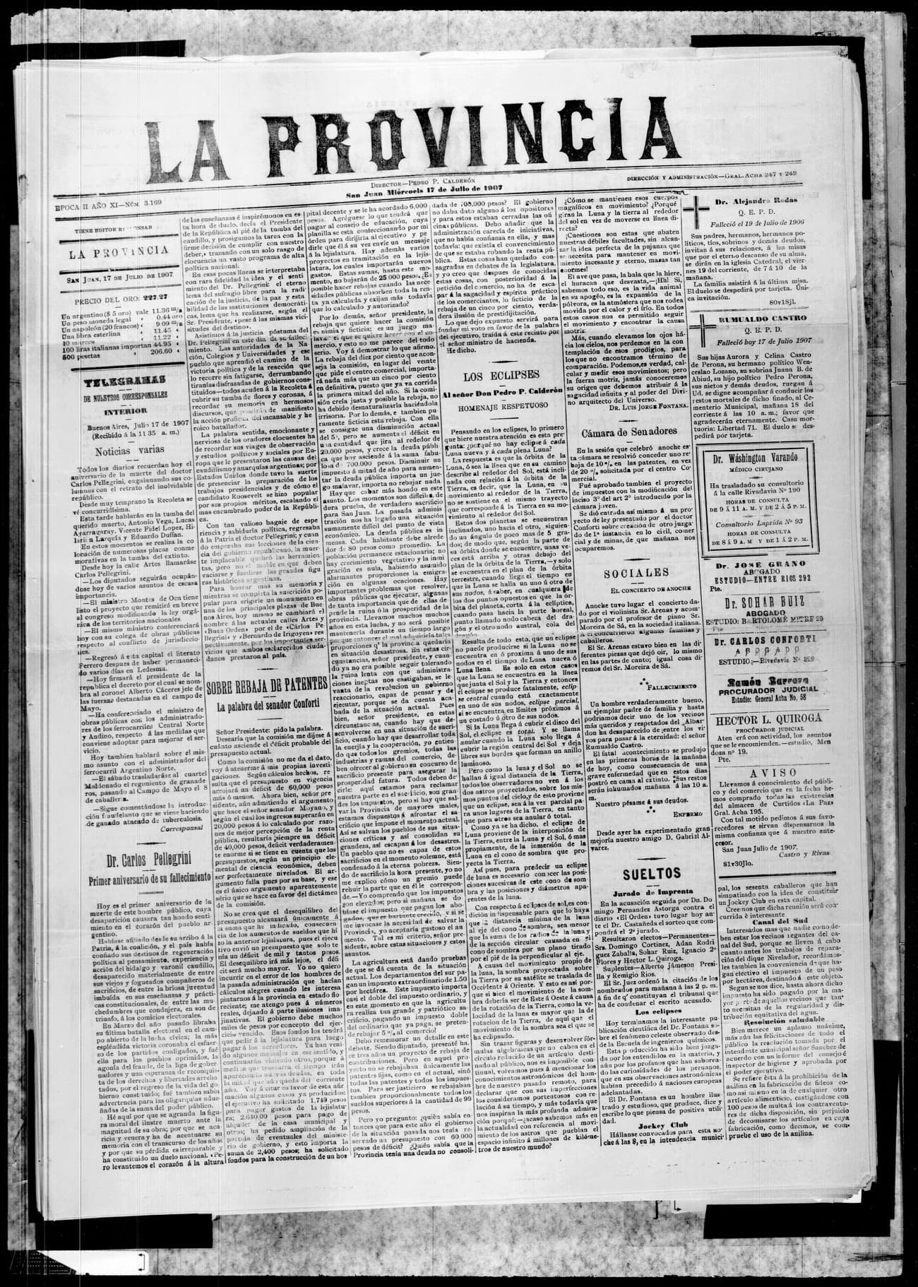 Portada · 17 de Julio de 1907