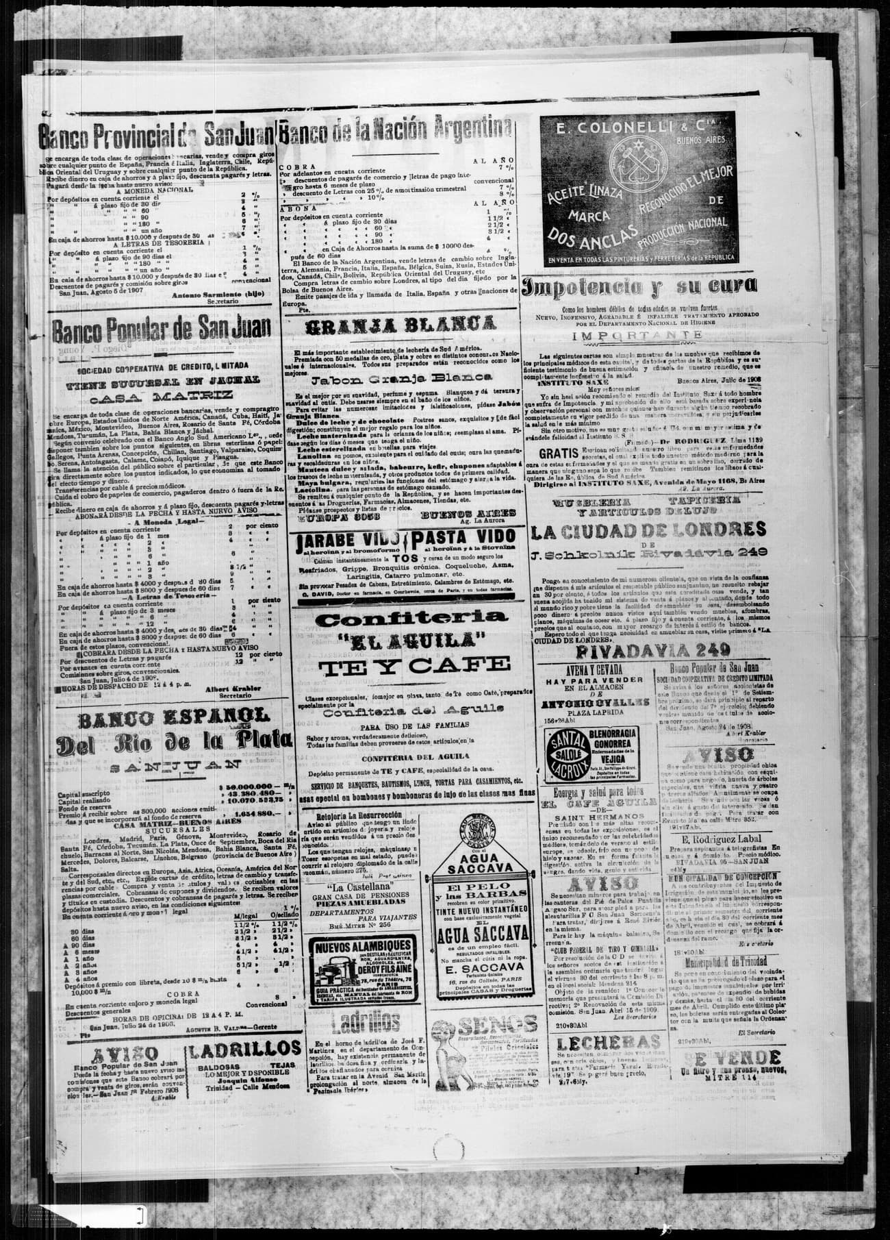 Portada · 26 de Abril de 1909