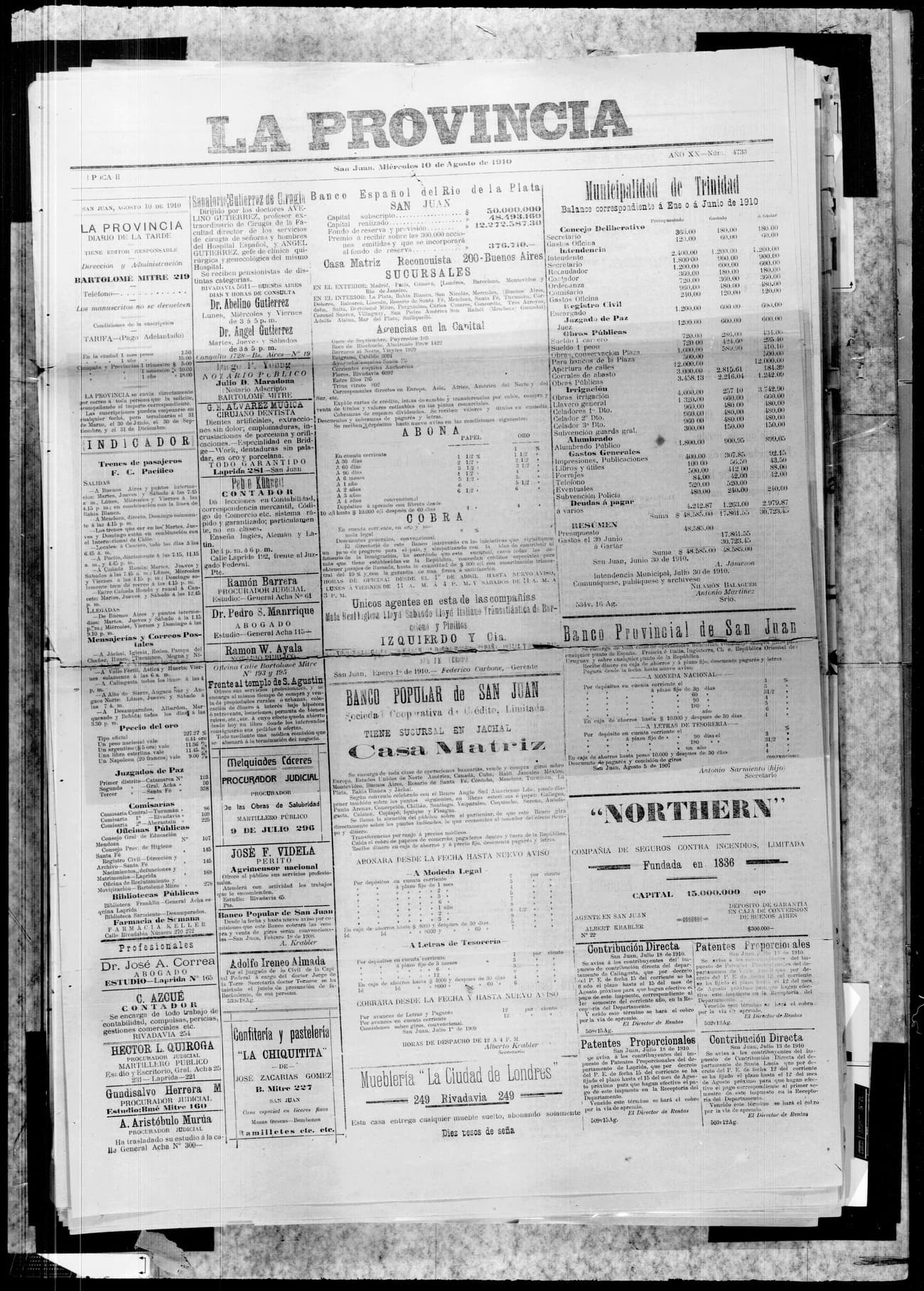 Portada · 10 de Agosto de 1910