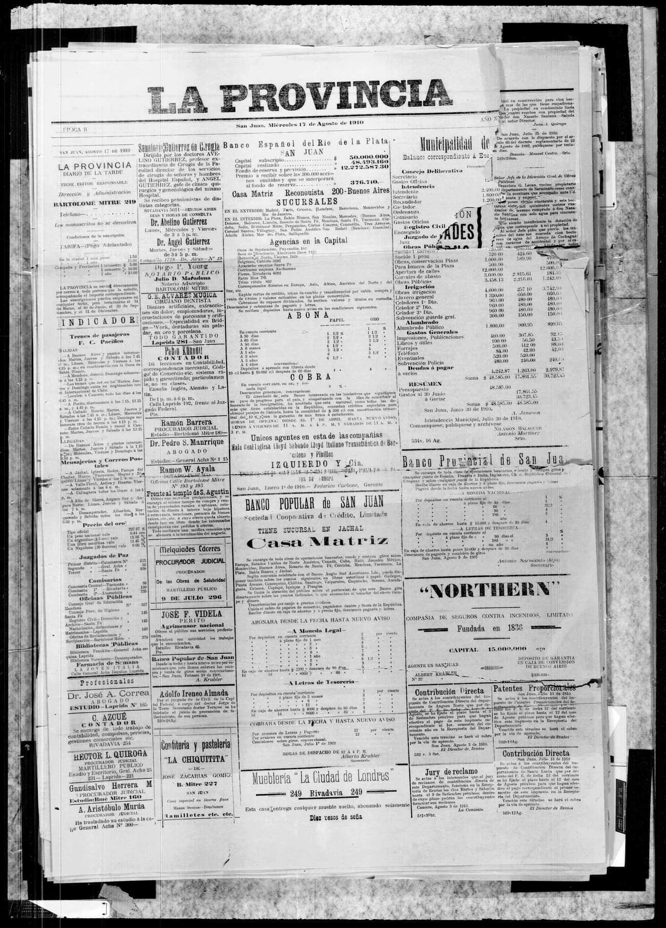 Portada · 17 de Agosto de 1910