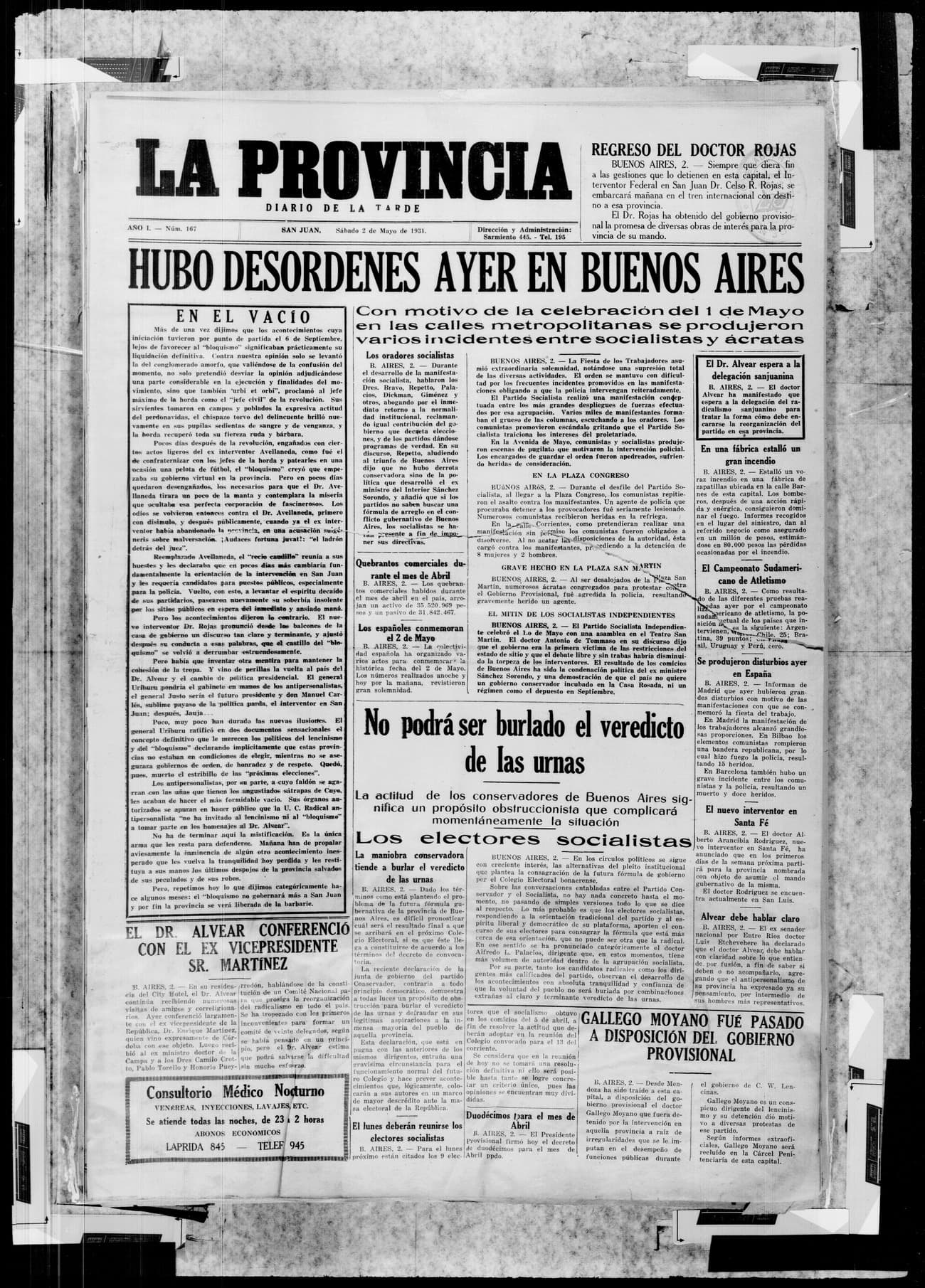 Portada · 2 de Mayo de 1931