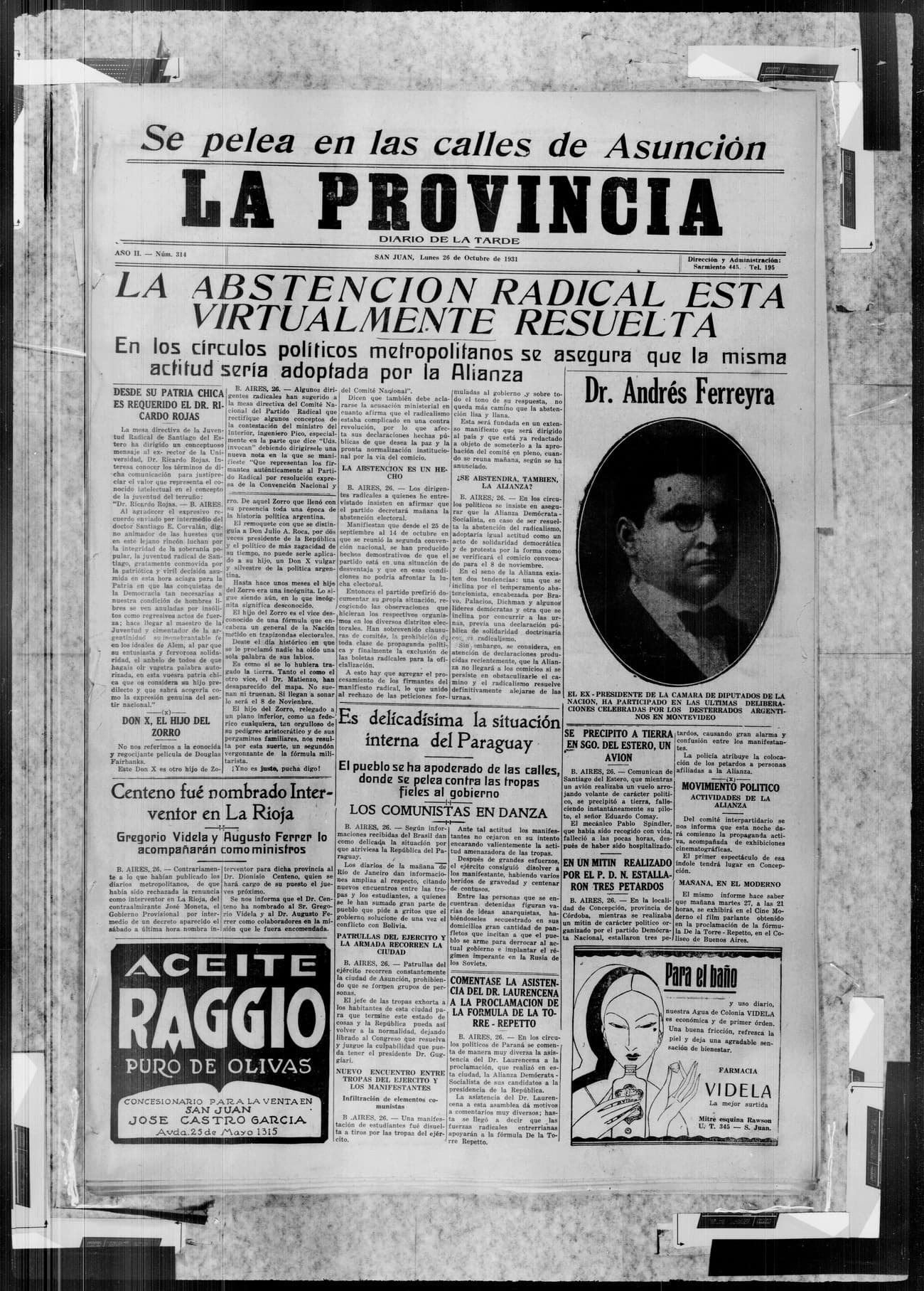 Portada · 26 de Octubre de 1906