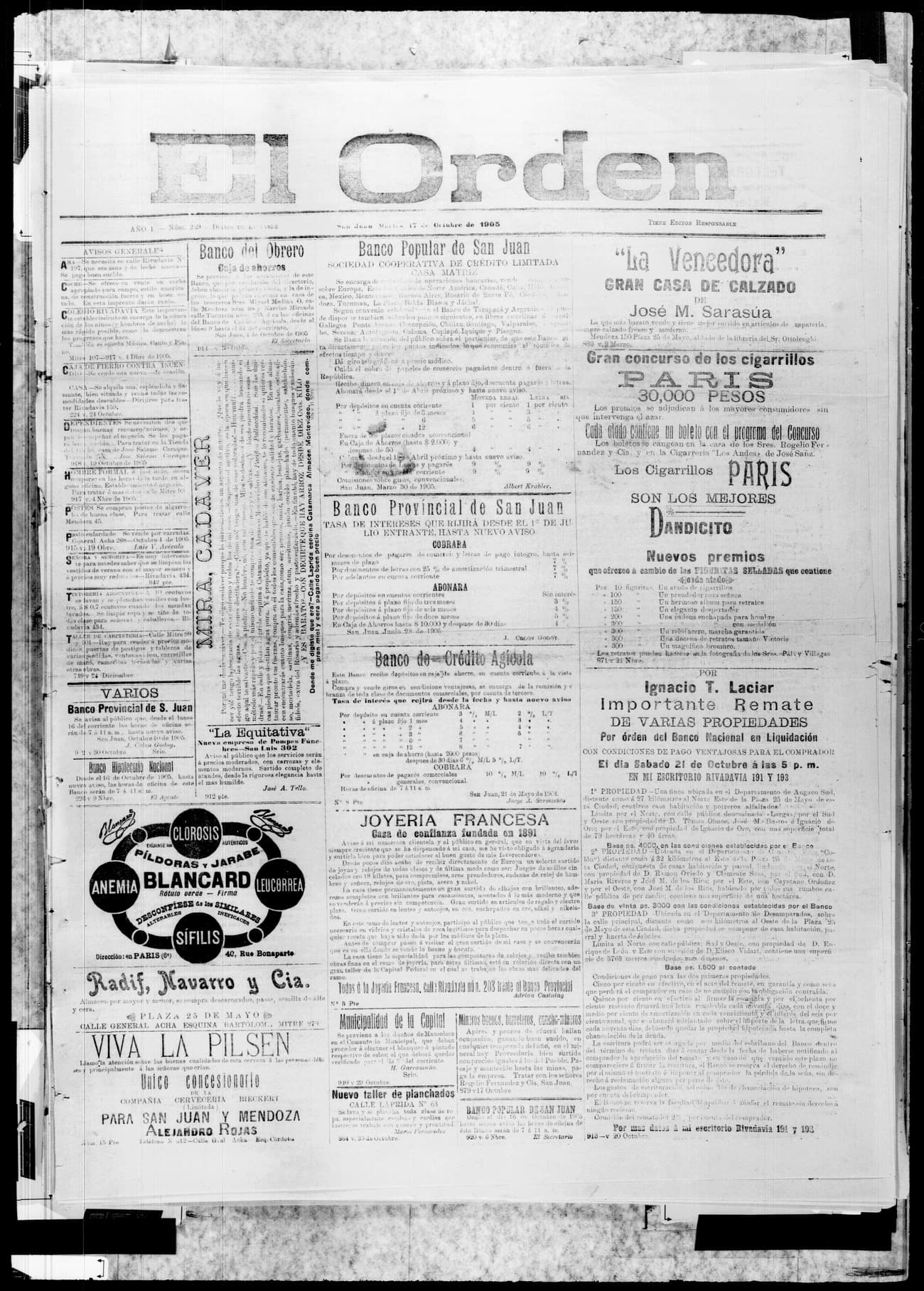 Portada · 17 de Octubre de 1905