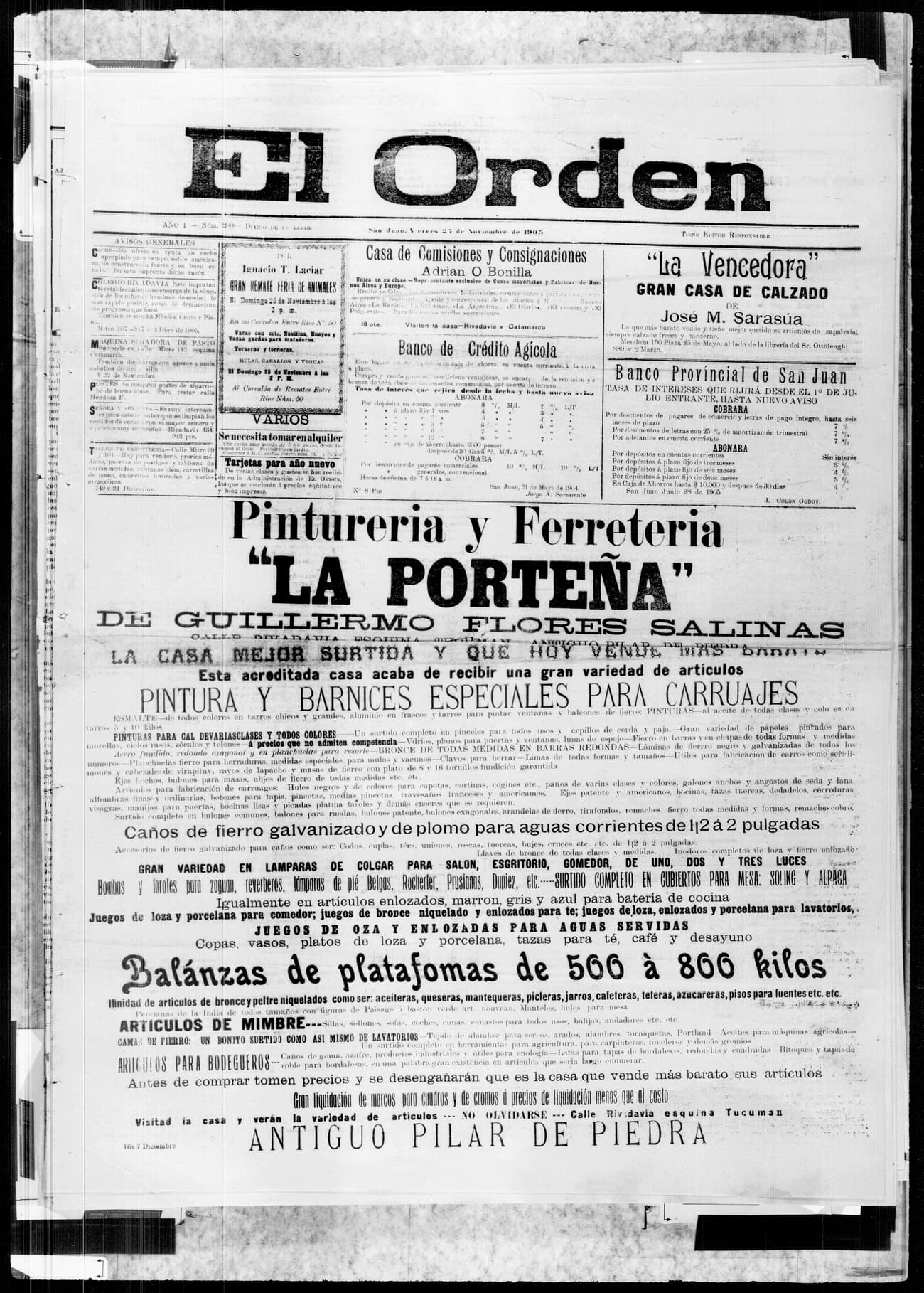 Portada · 24 de Noviembre de 1905