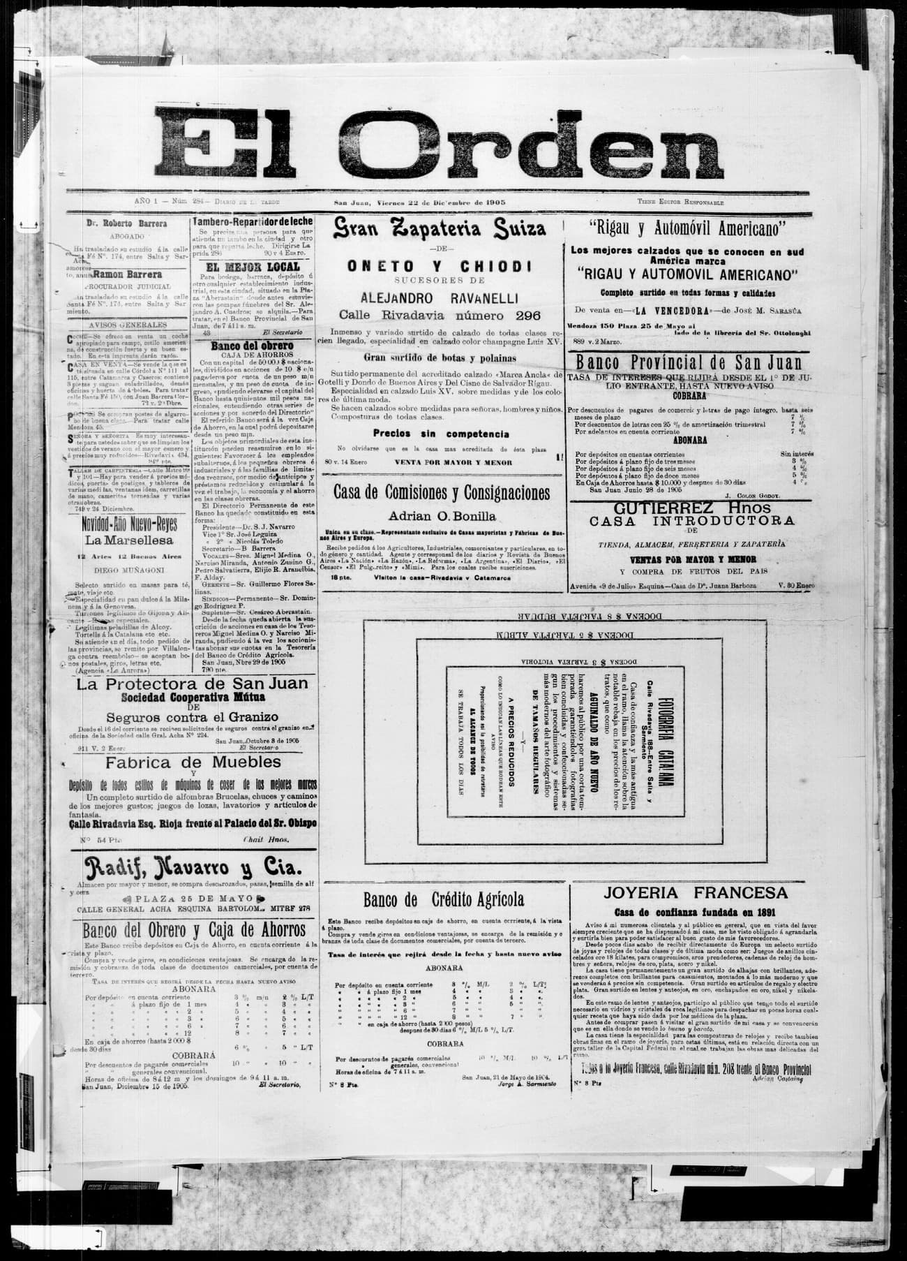 Portada · 22 de Diciembre de 1905